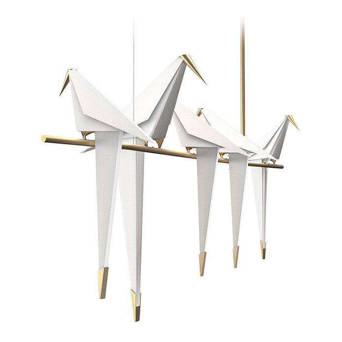 Dalton Bird Chandelier - Elegant Crystal Feathered Ceiling Light Fixture for Dining Room, Bedroom & Living Room Decor | Perfect for Home, Wedding & Restaurant Lighting