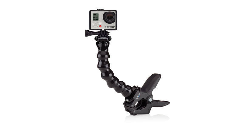 GoPro Jaws Flex Clamp Mount - Universal Action Camera Mount for GoPro Hero 11/10/9/8/7, DJI Osmo, and More - Secure Hands-Free Mounting for Biking, Surfing, Vlogging, and Outdoor Adventures