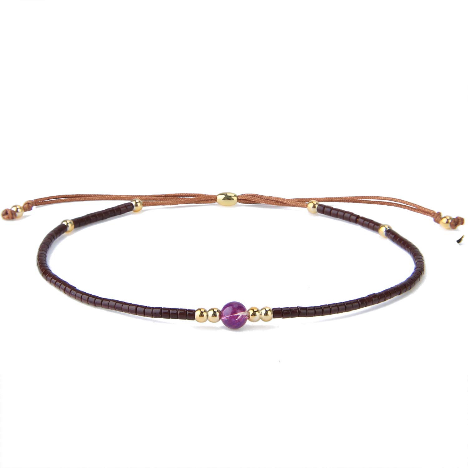 KELITCH Crystal Thin Strand Bracelets - Handmade Boho Beaded Bracelets for Women, Fashion Jewelry Gift for Her | Perfect for Everyday Wear, Parties & Special Occasions