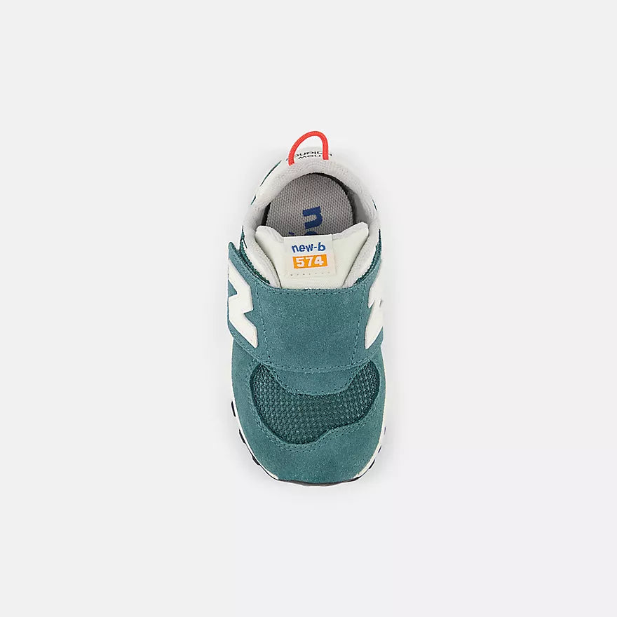 New Balance 574 Spruce Hook & Loop Toddler Sneakers - Lightweight & Comfortable for Kids' Daily Wear, Playtime & Outdoor Activities