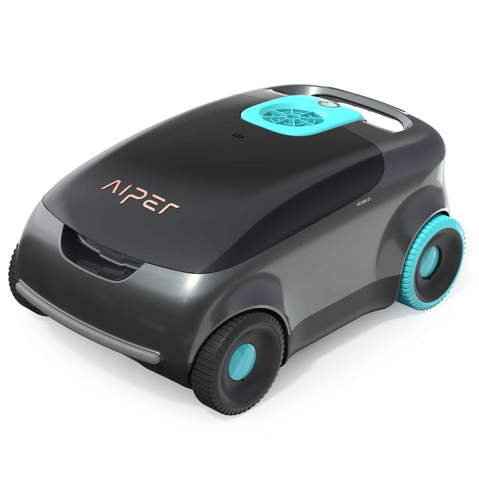 AIPER Scuba E1 Cordless Robotic Pool Cleaner - Powerful Tri-Motor Pool Vacuum with Advanced Filtration System for Above Ground Pools up to 1,100 Sq.ft (Renewed) | Automatic Cleaning for Inground & Above Ground Swimming Pools, Spas & Water Features