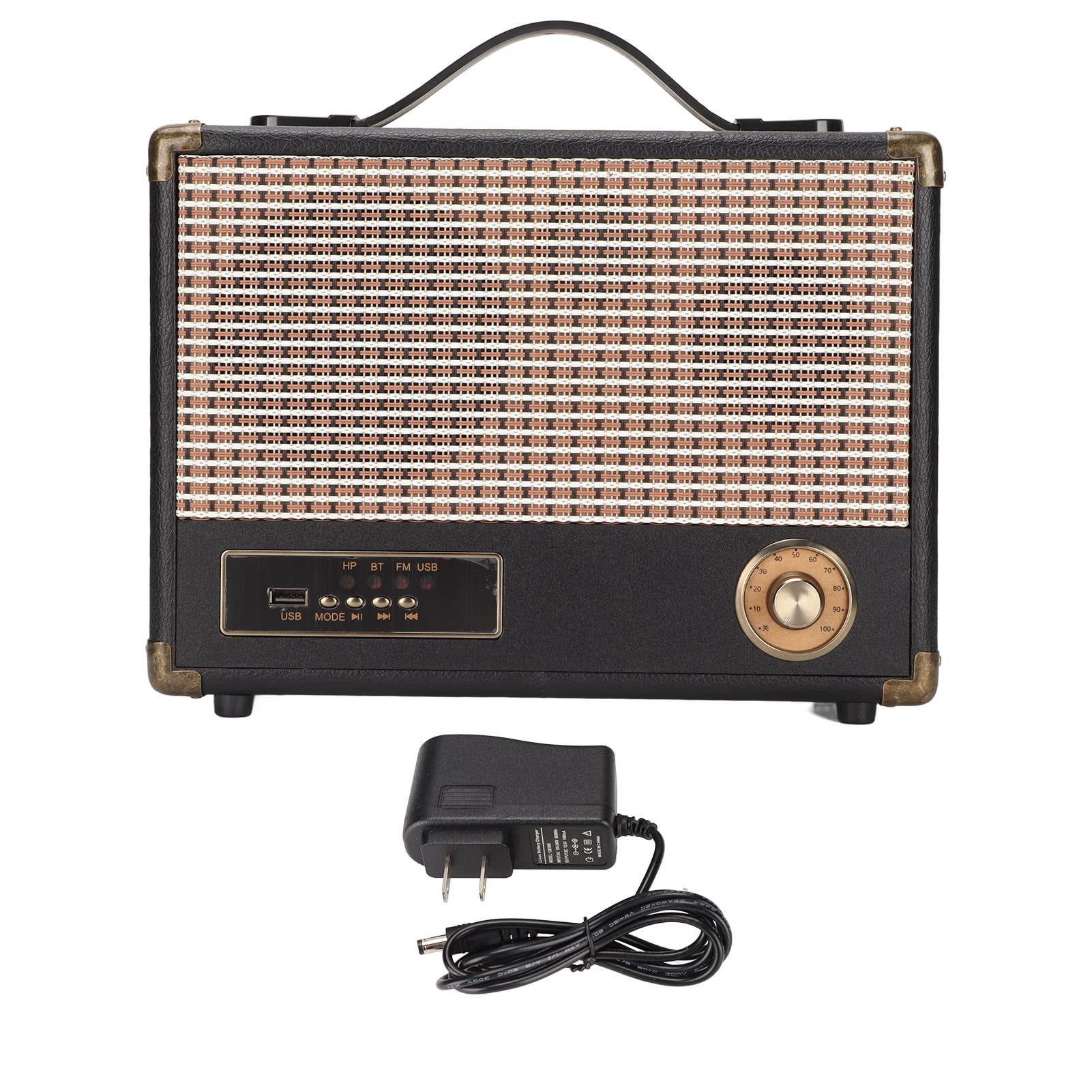 Vintage Bluetooth Speaker with 3600mAh Battery - Wireless Retro Mini Player, Bluetooth 4.1 & USB Playback (US Standard) - Perfect for Home Decor, Outdoor Picnics, and Vintage Music Lovers