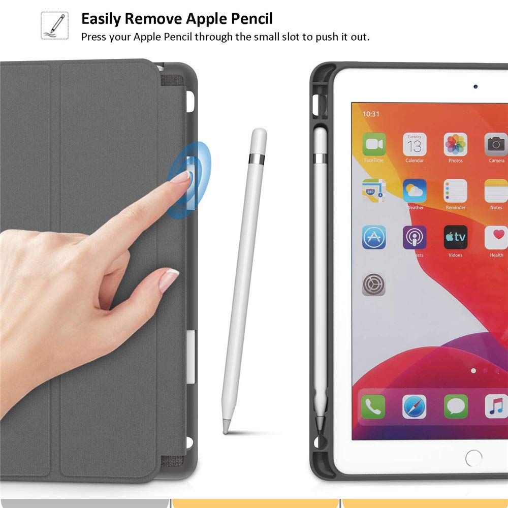 Shockproof iPad 9th/8th/7th Generation Case with Pencil Holder - Compatible with iPad 10.2