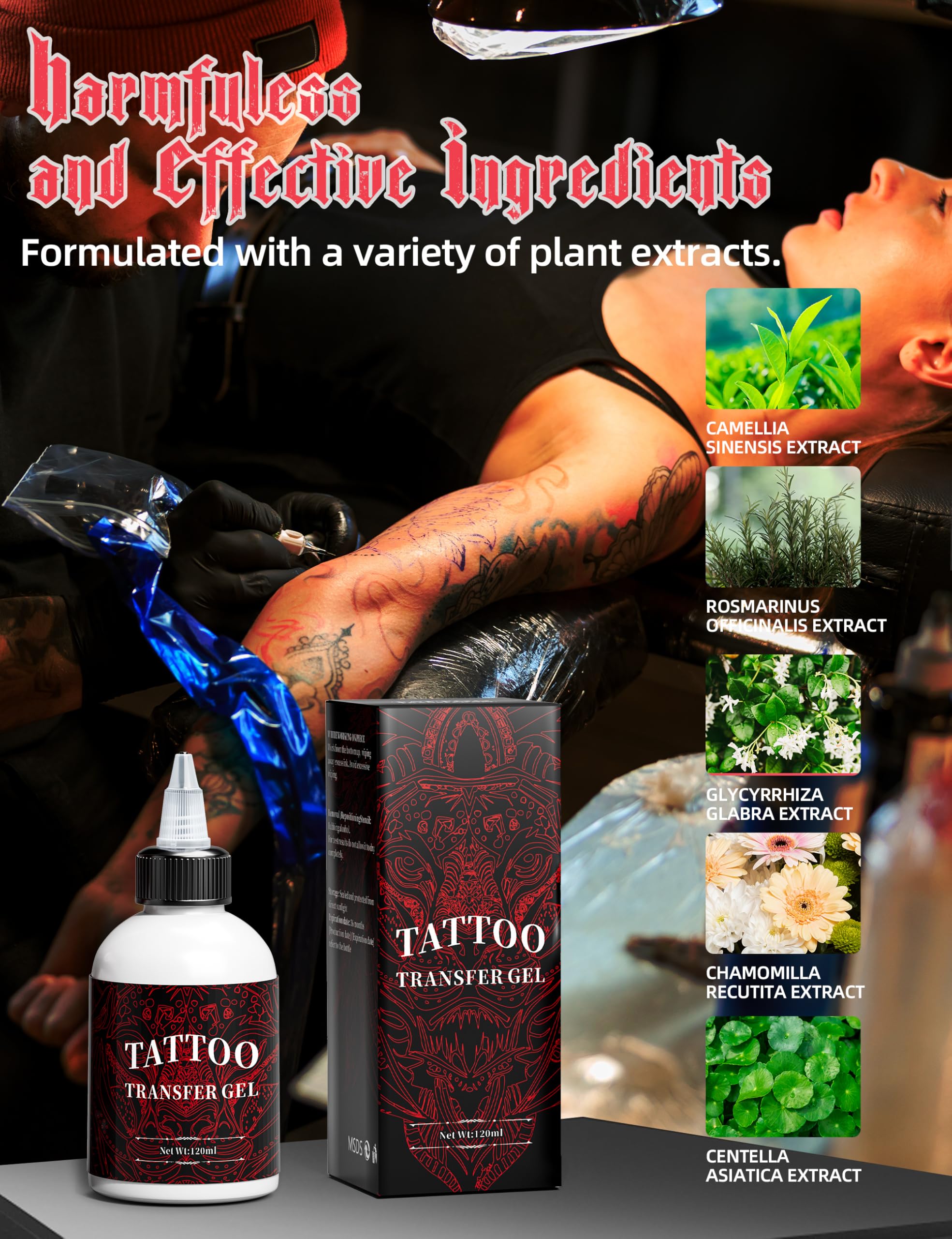 Professional Tattoo Printer Kit with Gel & Stencil Paper - Perfect for Tattoo Artists, Beginners & DIY Body Art (Home Studio & Tattoo Shop Use)