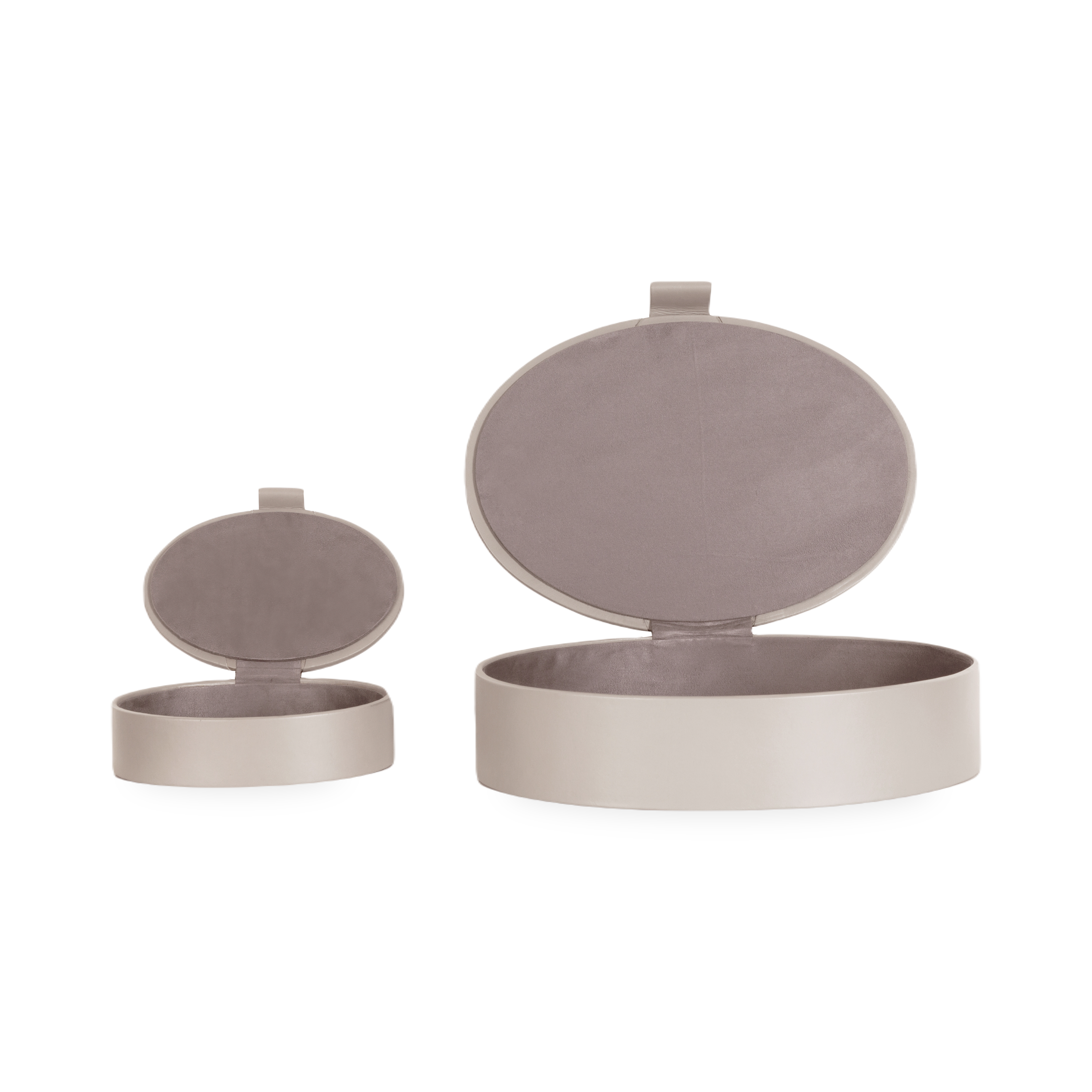 Premium Genuine Leather Oval Jewelry Box - Elegant Storage for Rings, Necklaces & Keepsakes | Perfect for Travel, Gifts & Home Decor
