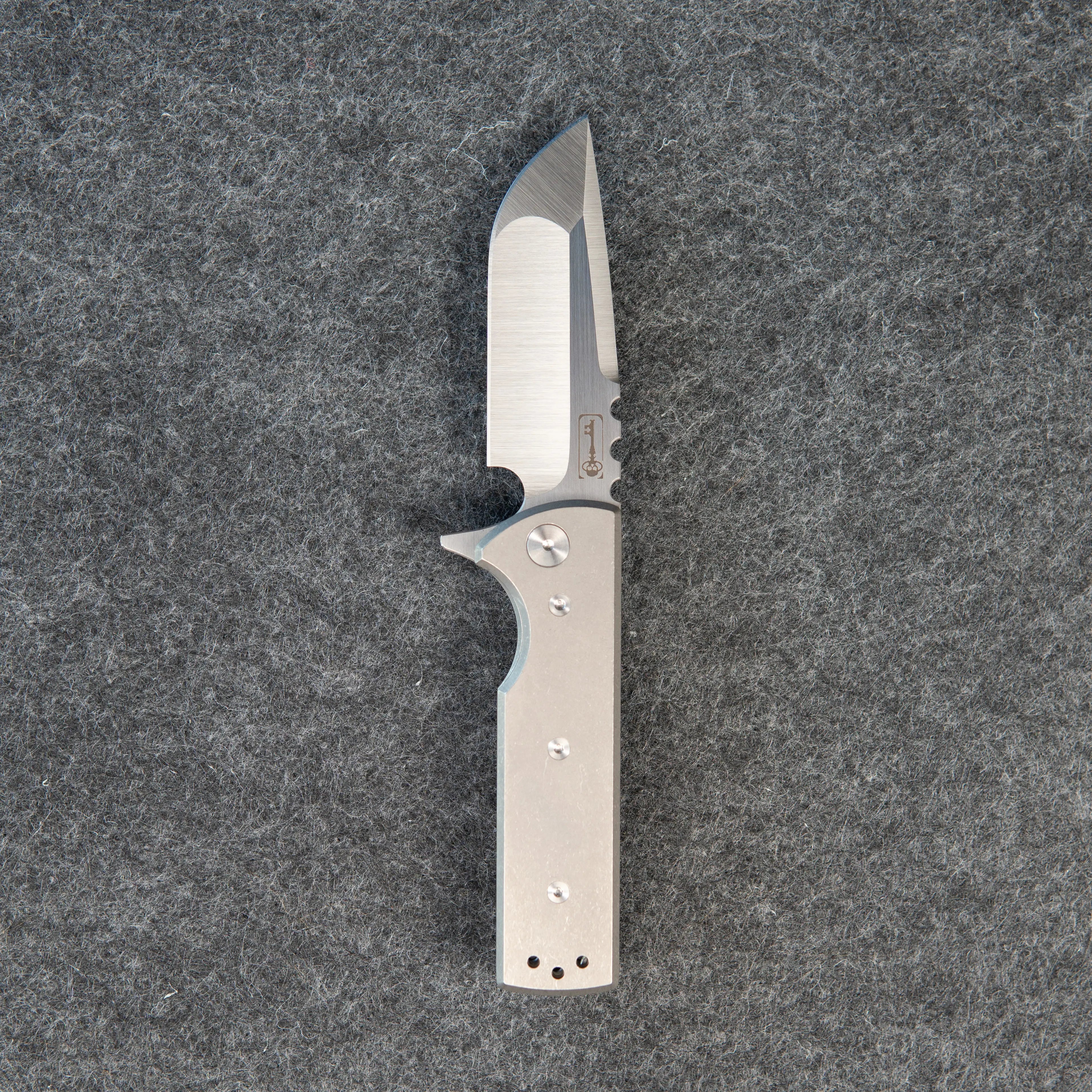 Chaves Knives Titanium Folding Pocket Knife - Premium EDC Tool for Outdoor, Camping, and Survival Use