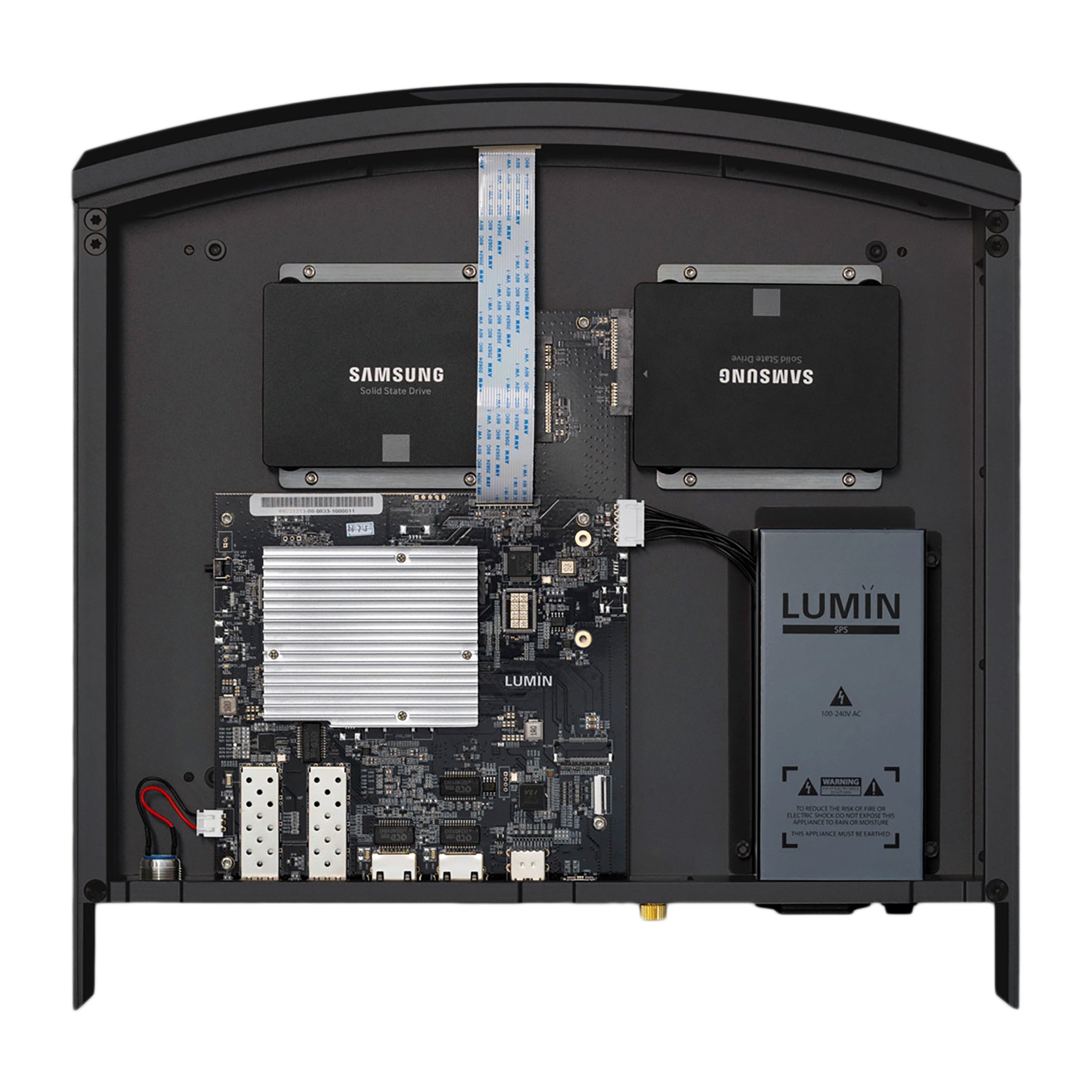 Lumin L2 Network Attached Storage (NAS) with 4-Port Gigabit Ethernet Switch - High-Speed File Sharing & Data Backup for Home Office and Small Business Networks