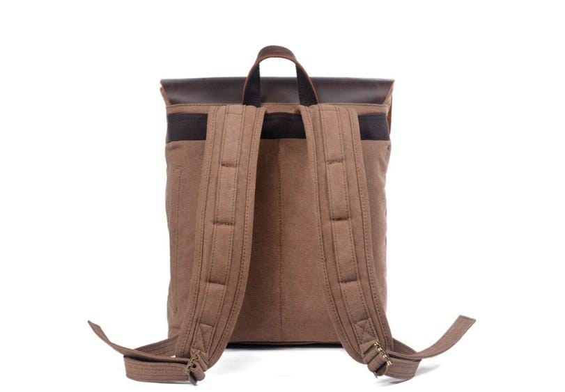 Durable Canvas Travel Backpack - Lightweight Water-Resistant Rucksack for Hiking, Camping & Daily Commute - Perfect Carry-On Bag for Men & Women
