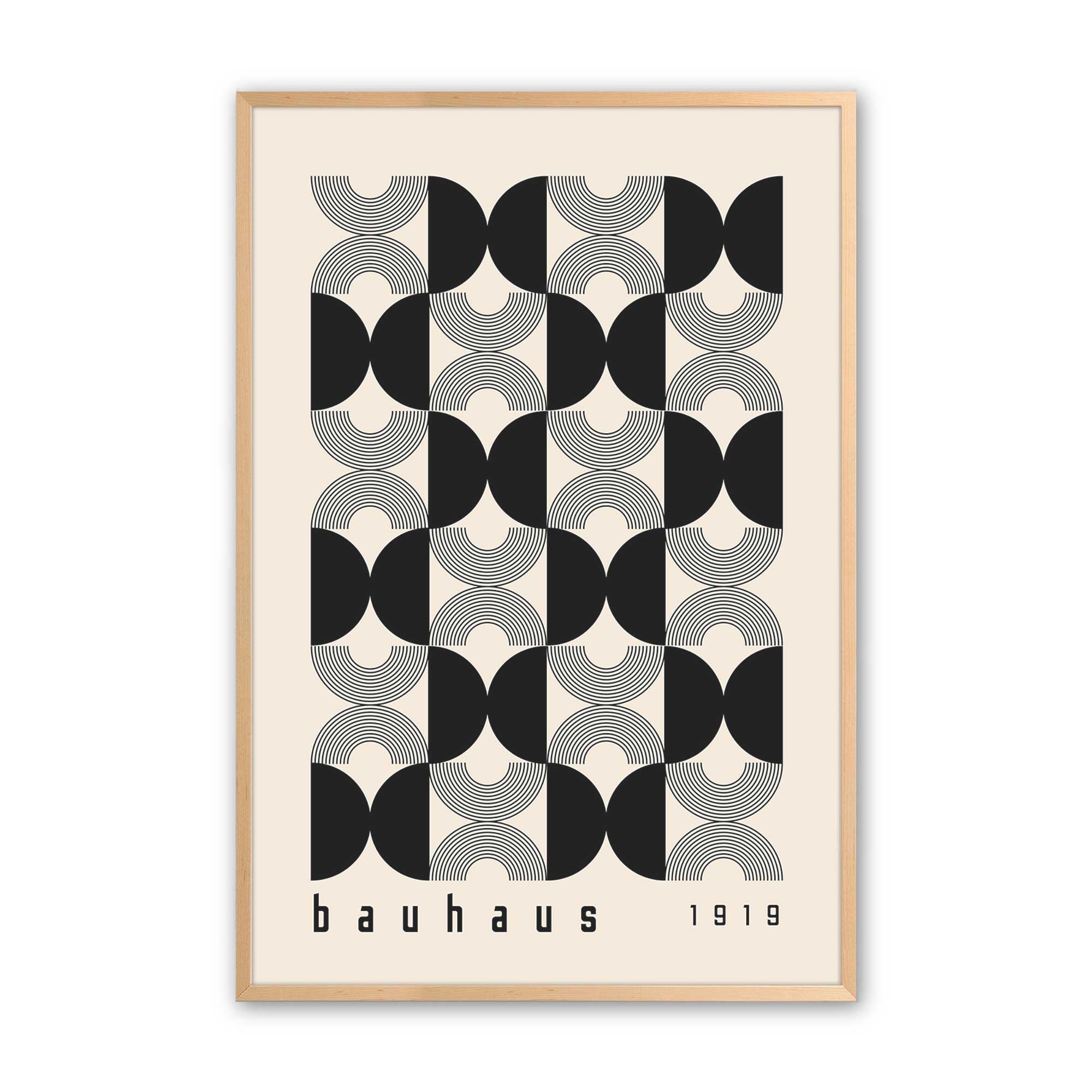 Bauhaus Patterned Precision Print - Modern Abstract Art for Home Decor, Office & Gift Ideas | Wall Art, Poster, Canvas Print