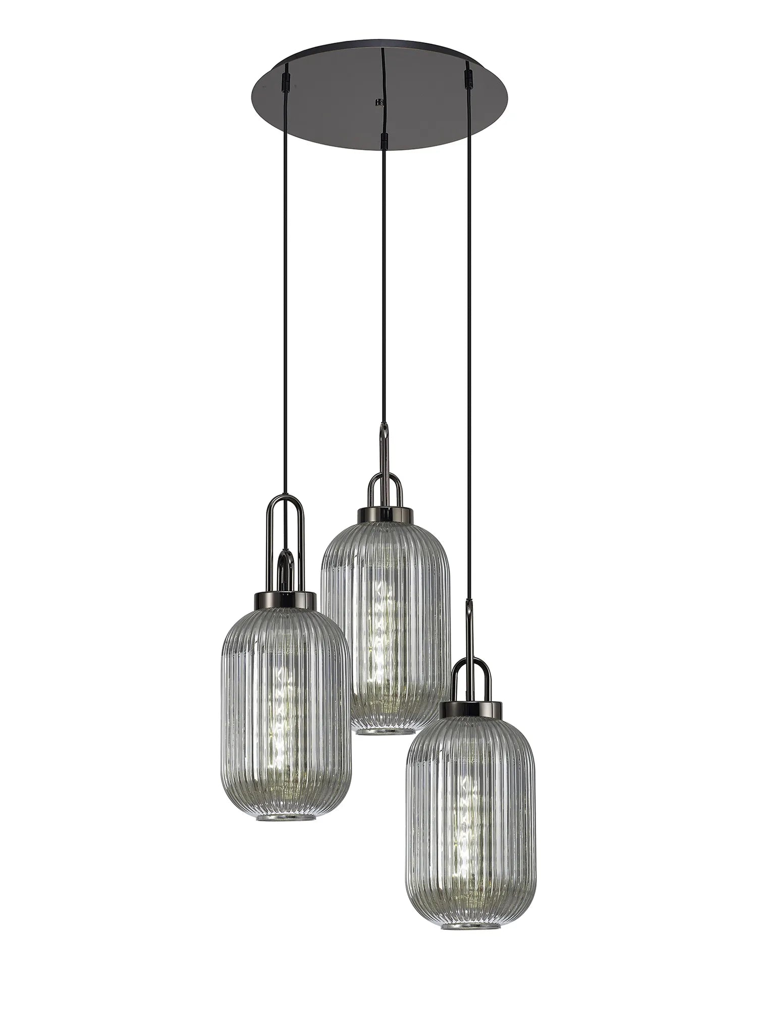 Stylish Cadiz 3-Light Cluster Pendant - Modern Ceiling Lighting Fixture for Dining Room, Kitchen Island & Living Room Decor