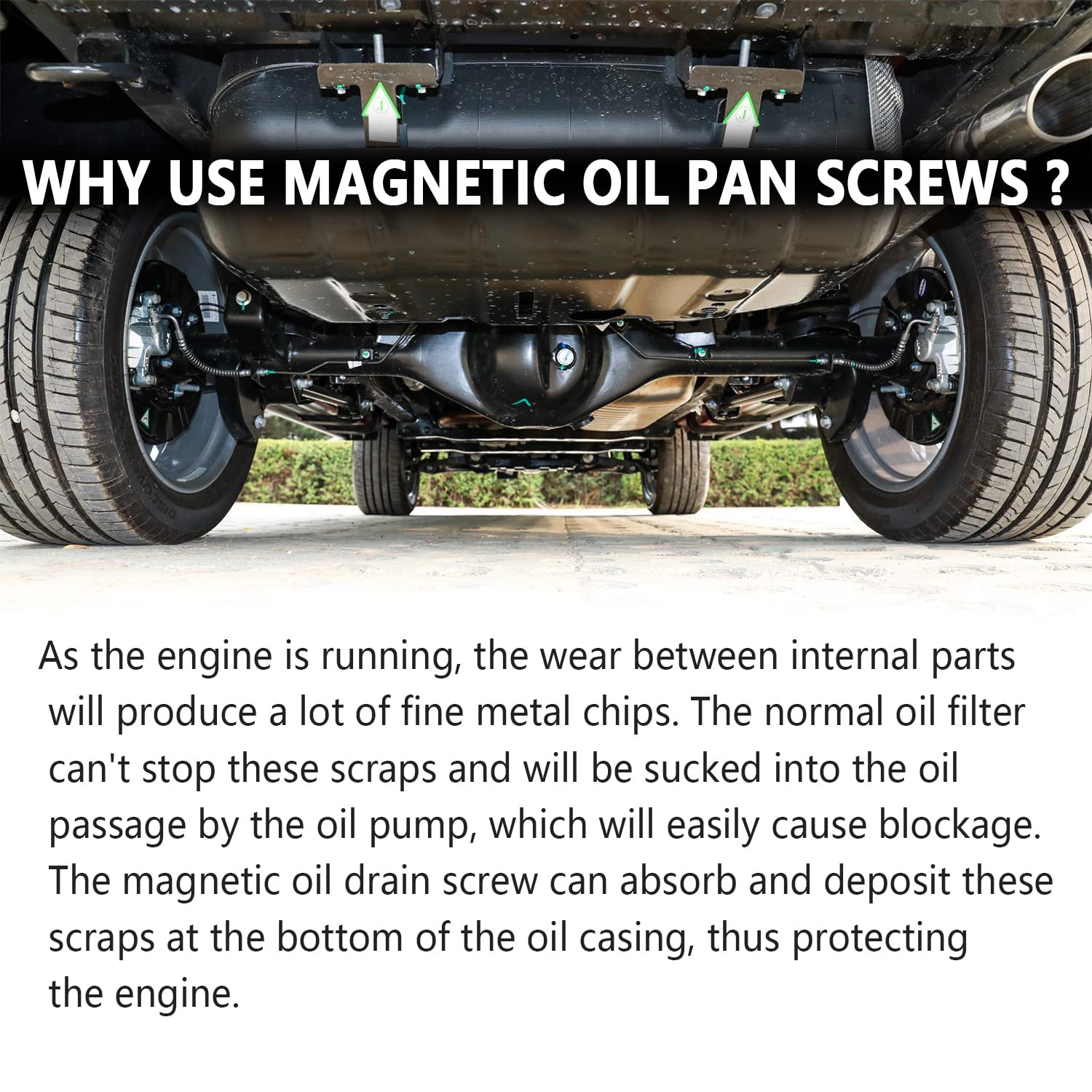 M14 x1.5 Magnetic Oil Drain Plug Kit with Gaskets - Compatible with Honda Civic, Accord, Clarity, City & Acura CL, CSX - Red - Engine Protection Accessories (Perfect for Oil Changes & Prevent Metal Debris in Engine)