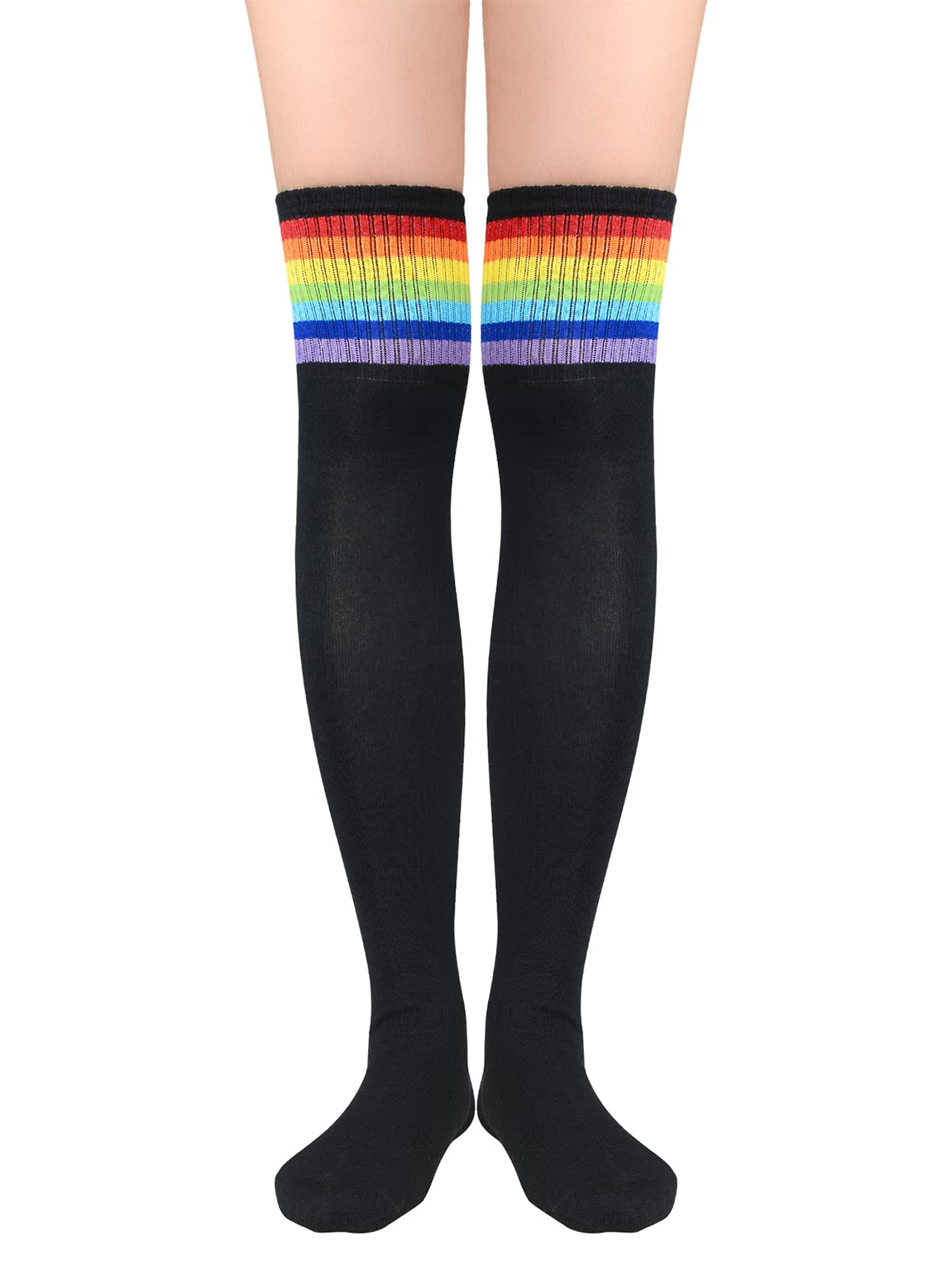 Azue Women's Non-Slip Thigh High Socks - Fashionable Knee-High Tube Stockings for Cosplay, Party & Winter Wear - Perfect for Costumes, Outfits & Cold Weather