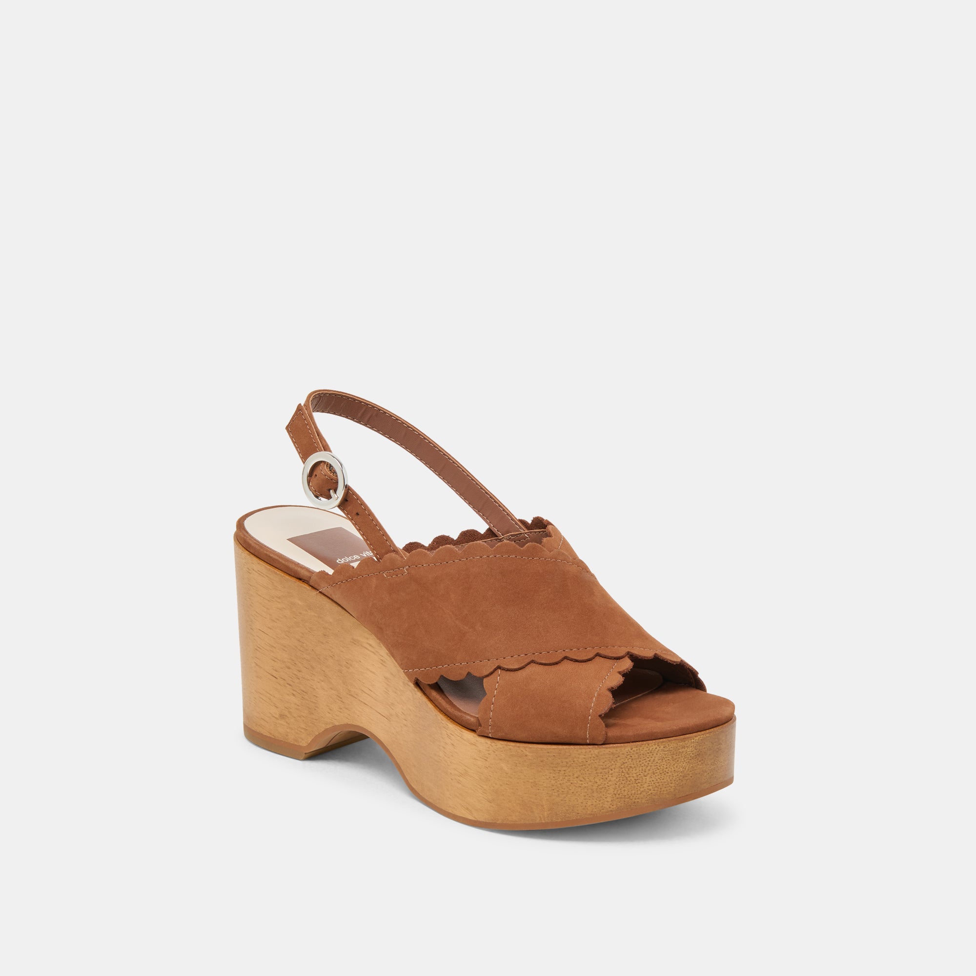DILION Women's Dark Saddle Nubuck Wedge Sandals - Comfortable Casual & Dressy Shoes for Summer Outings, Beach Vacations, and Office Wear