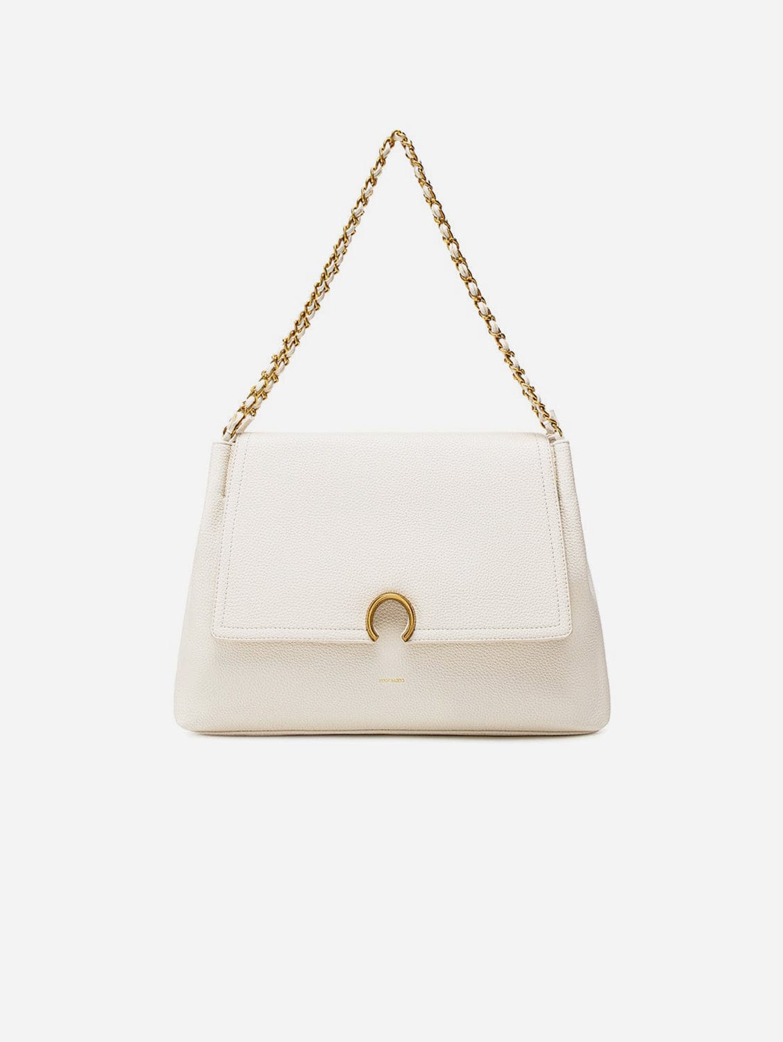 Ruth Vegan Leather Shoulder Bag for Women | Coconut Cream Pebbled Crossbody Purse - Perfect for Work, Travel & Everyday Use