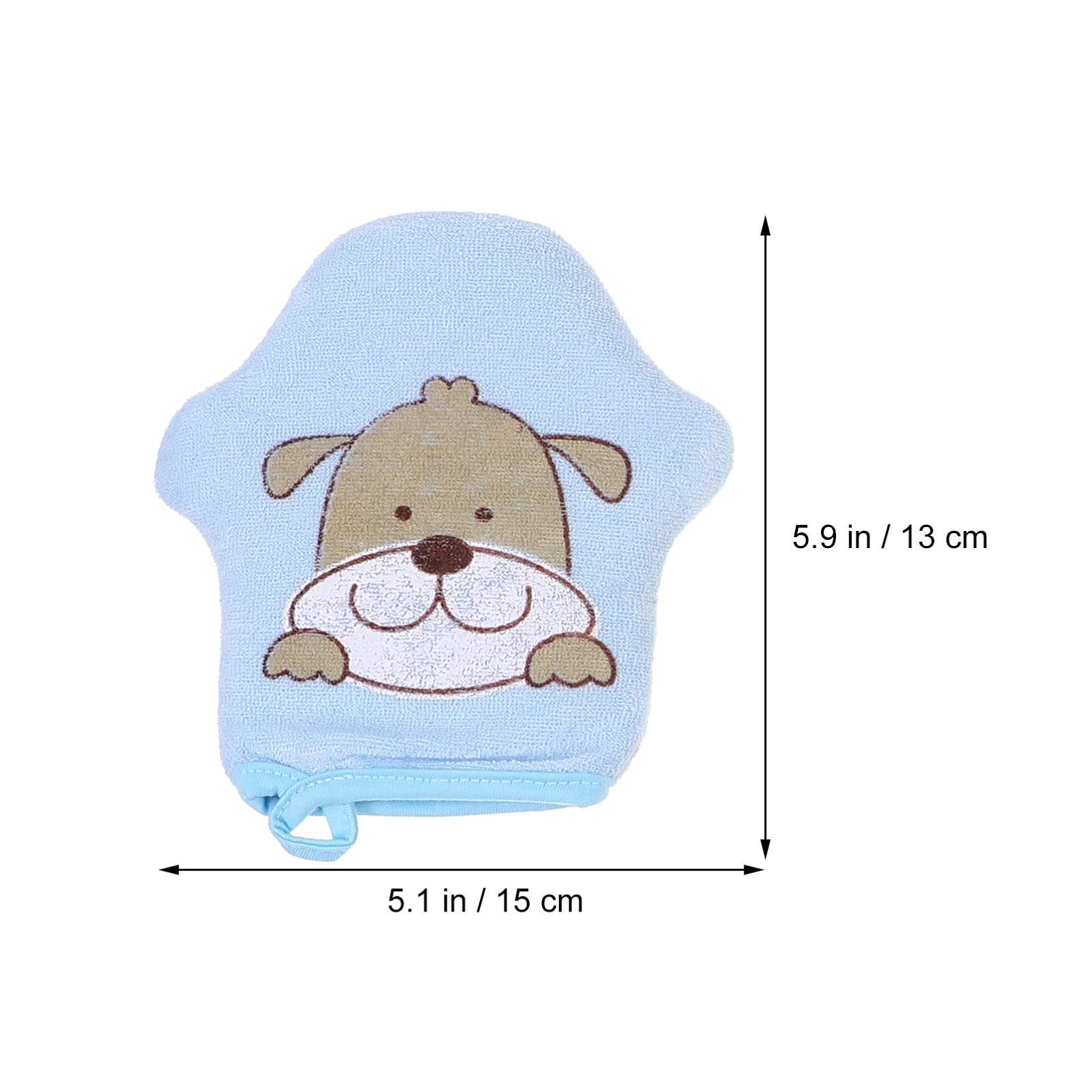HEALLILY 3-Pack Cartoon Animal Loofah Sponge Bath Mitts - Exfoliating Shower Gloves for Kids, Boys & Girls - Soft Bath Sponge Scrubber for Gentle Skin Care - Perfect for Bath Time Fun & Exfoliation