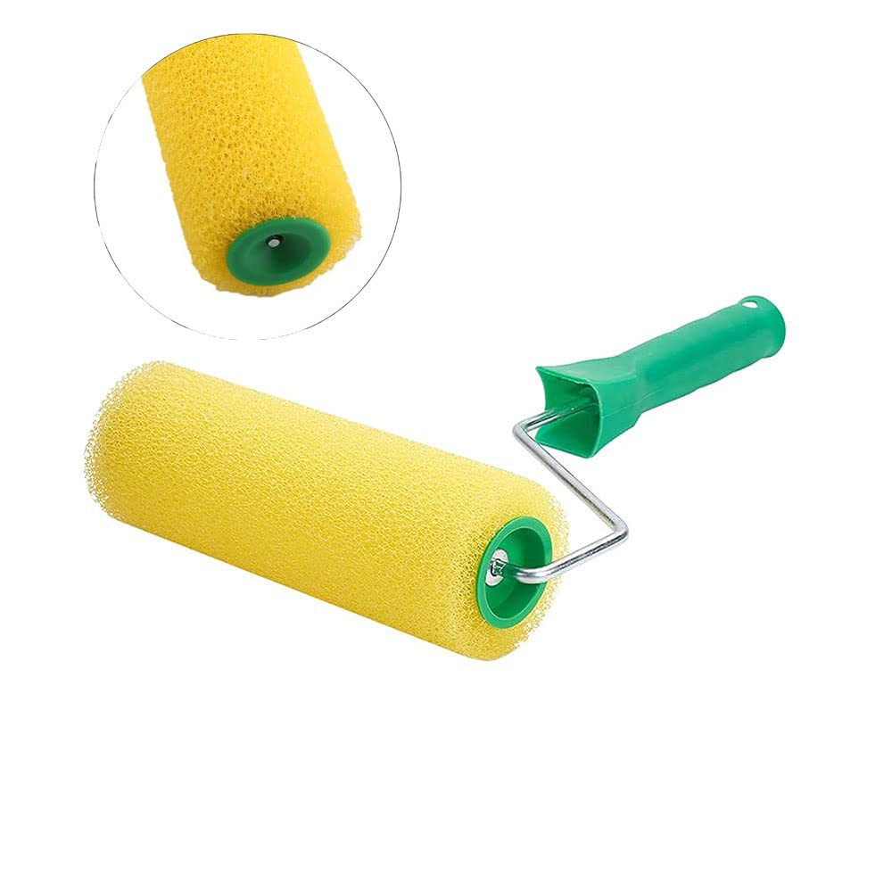 8.3 Inch Paint Roller with Medium Flower Pattern - Professional Sponge Roller Brush for Wall Painting, DIY Home Decor, Interior Design & Art Projects | Perfect for Household Walls, Creative Decoration & Smooth Finish Painting