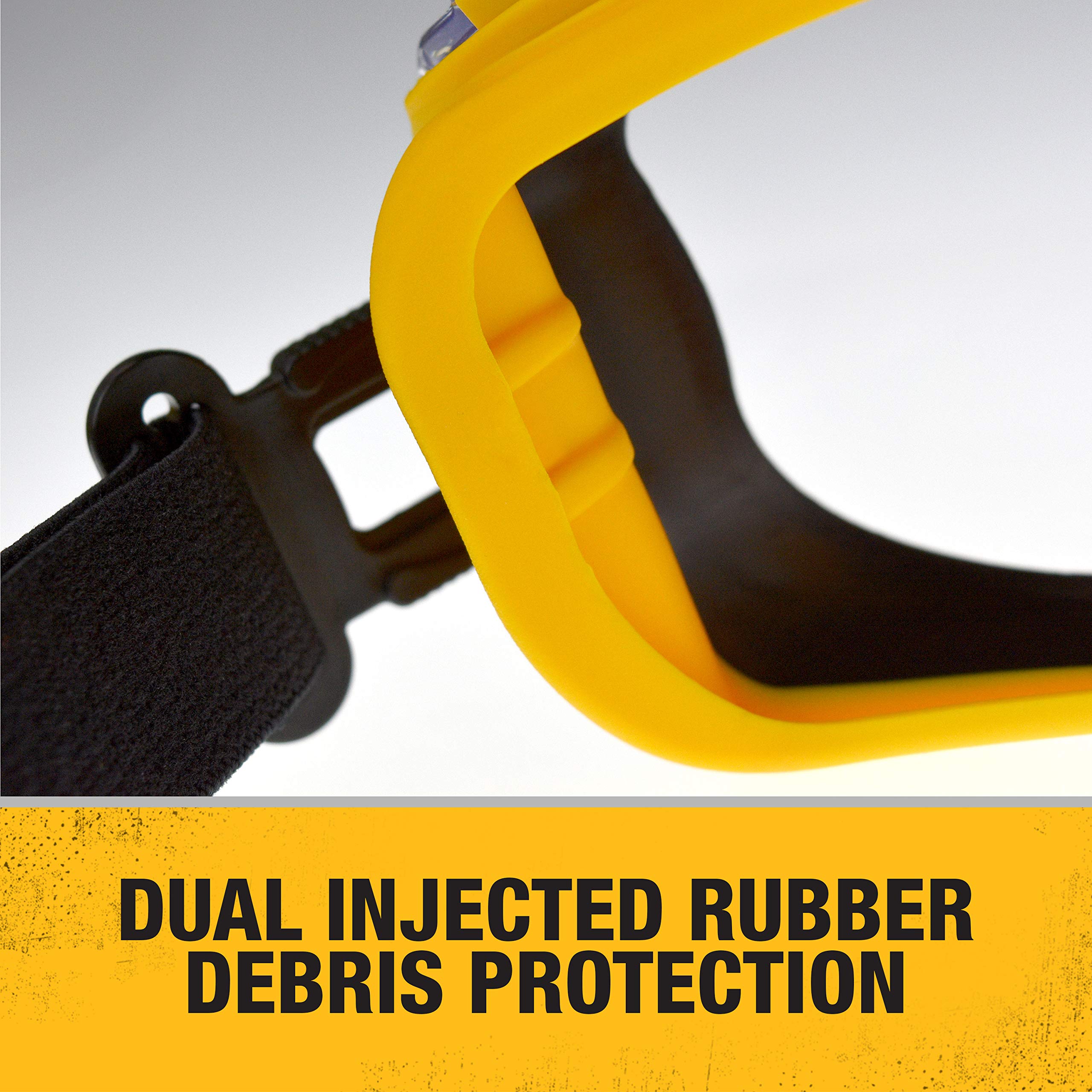 DEWALT 5-Inch Concrete Surface Grinder Kit with Safety Goggles (DWE46253 & DPG82-11C) - Perfect for Concrete Floor Preparation, Renovation, and DIY Projects