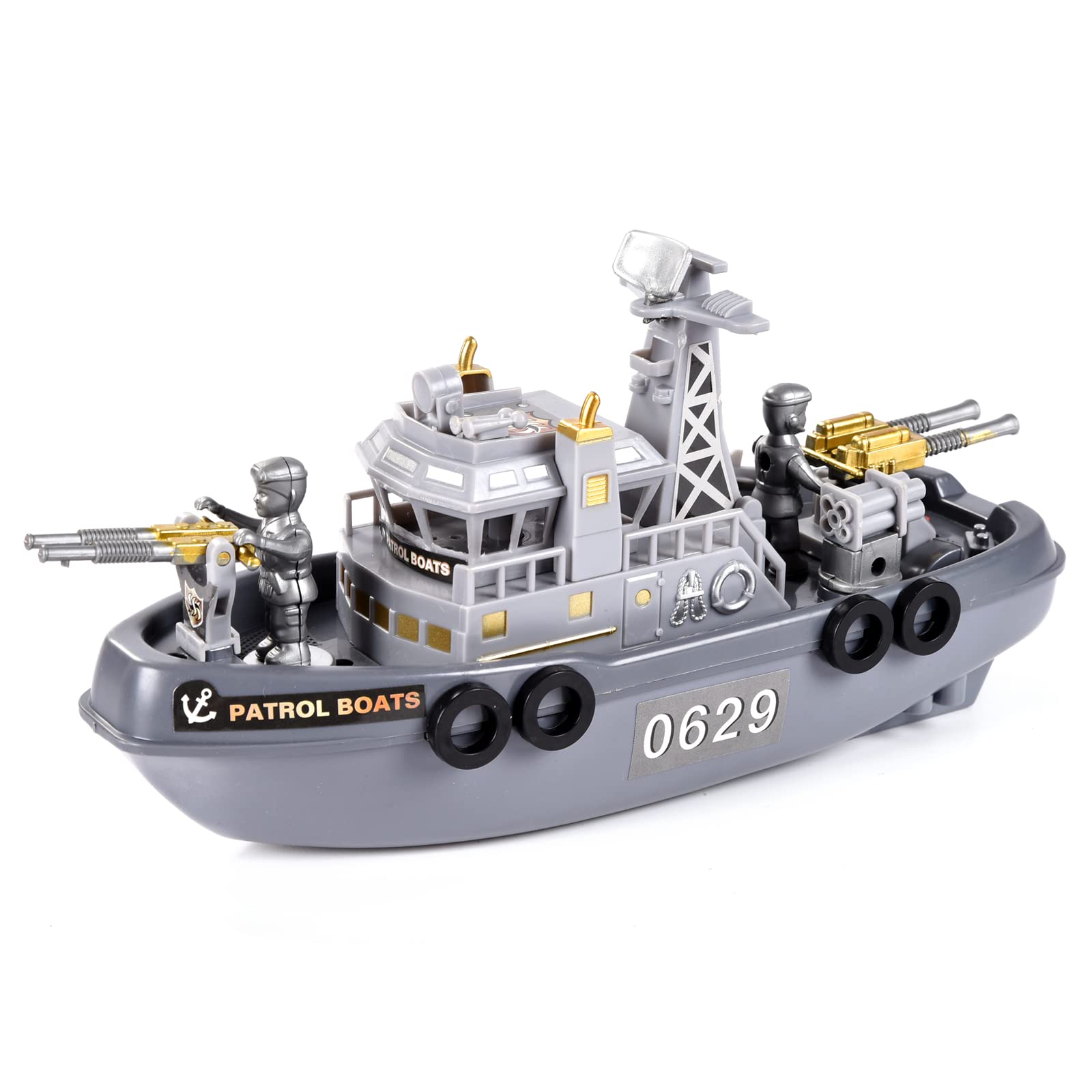 Pool Warship Toy Boat - Kids Bath Toys, Large Aircraft Carrier Battleship for Bathtub & Pool Play | Fun Water Play Gift for Boys & Girls | Perfect for Indoor & Outdoor Water Activities