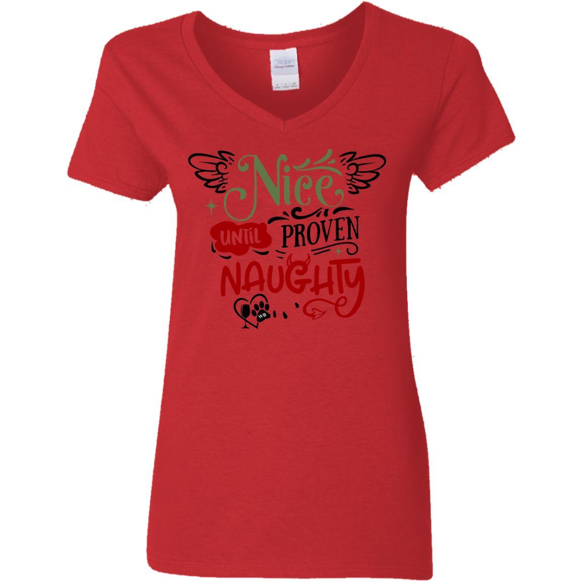 WineyBitches.Co Women's 5.3 oz V-Neck T-Shirt - Soft Cotton Casual Tee for Everyday Wear, Girls Night Out & Wine Tasting Events