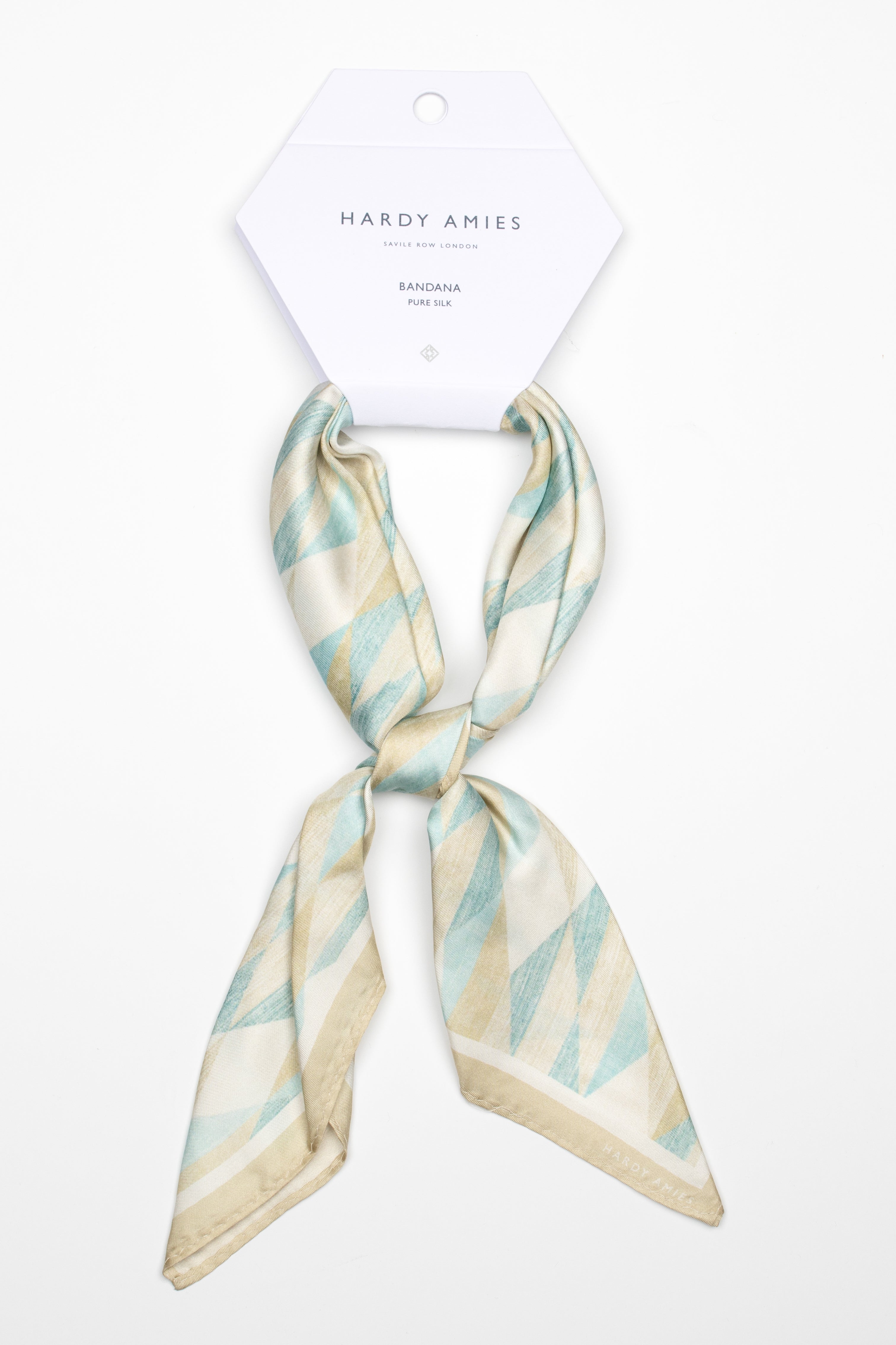 Tri Geo Silk Bandana - Soft & Stylish Fashion Scarf for Women & Men - Perfect for Outdoor Activities, Travel, and Casual Wear