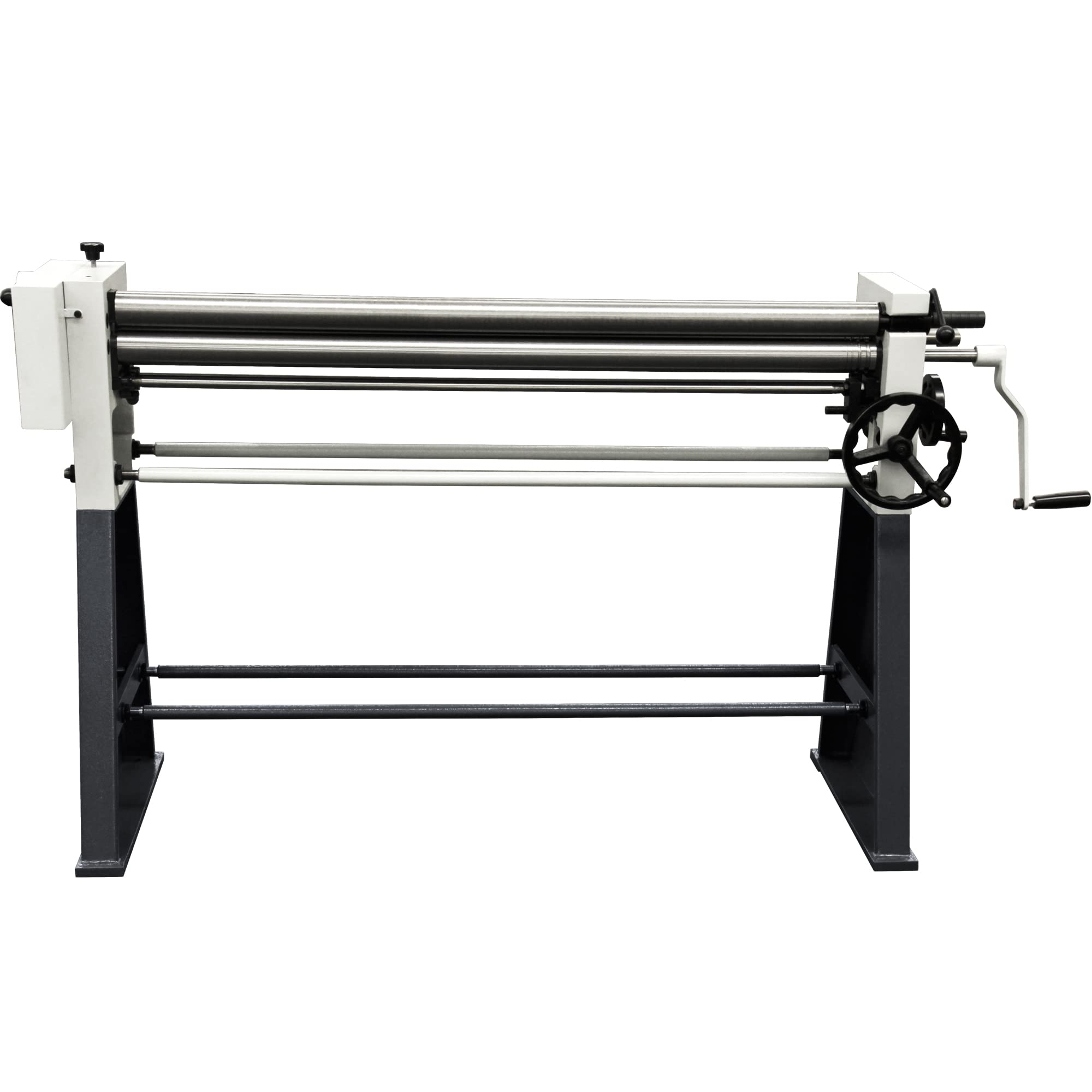 KAKA INDUSTRIAL W01-4914 49-Inch Manual Metal Slip Roll Machine - 16-Gauge Capacity for Steel & Aluminum Sheets with Removable Hardened Rollers - Perfect for Metalworking, HVAC Duct Fabrication, and Round/Conical Shaping Projects