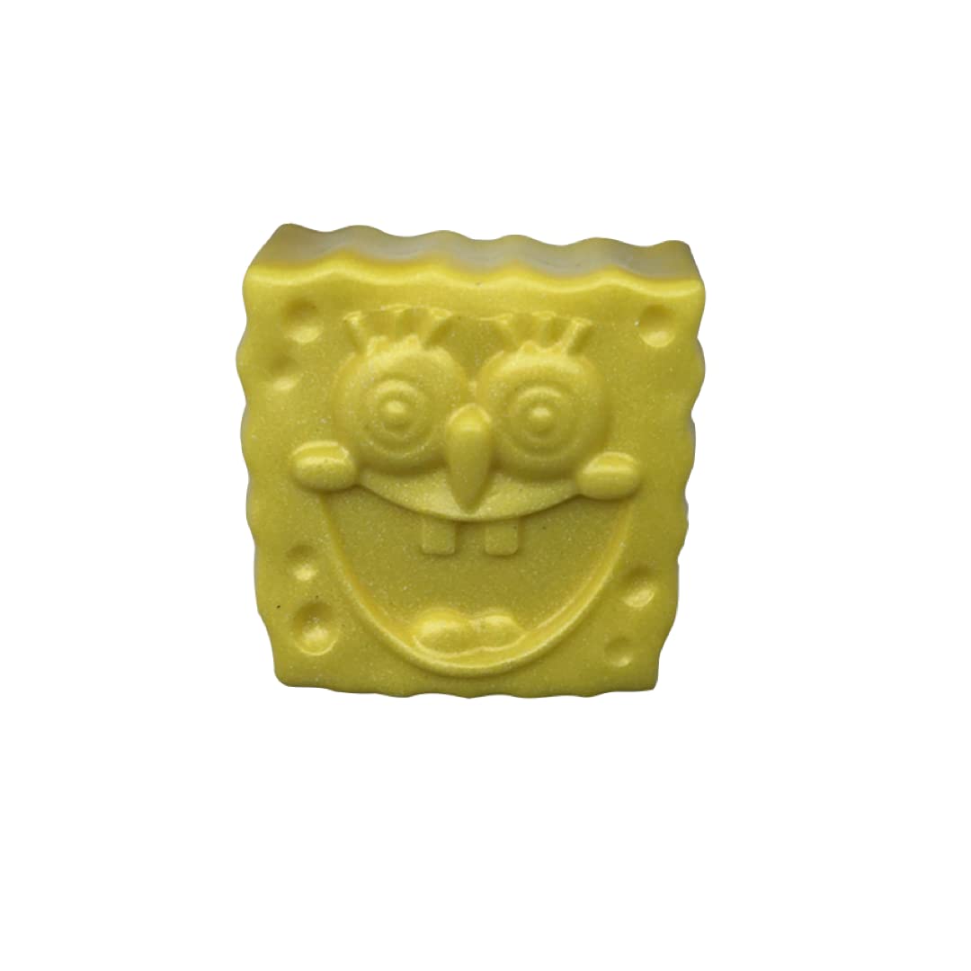 SpongeBob Handmade Natural Soap for Kids - Pack of 3 (70g Each) | Assorted Fragrances, Paraben & SLS Free | Perfect for Bath Time, Birthday Gifts & Raksha Bandhan Presents