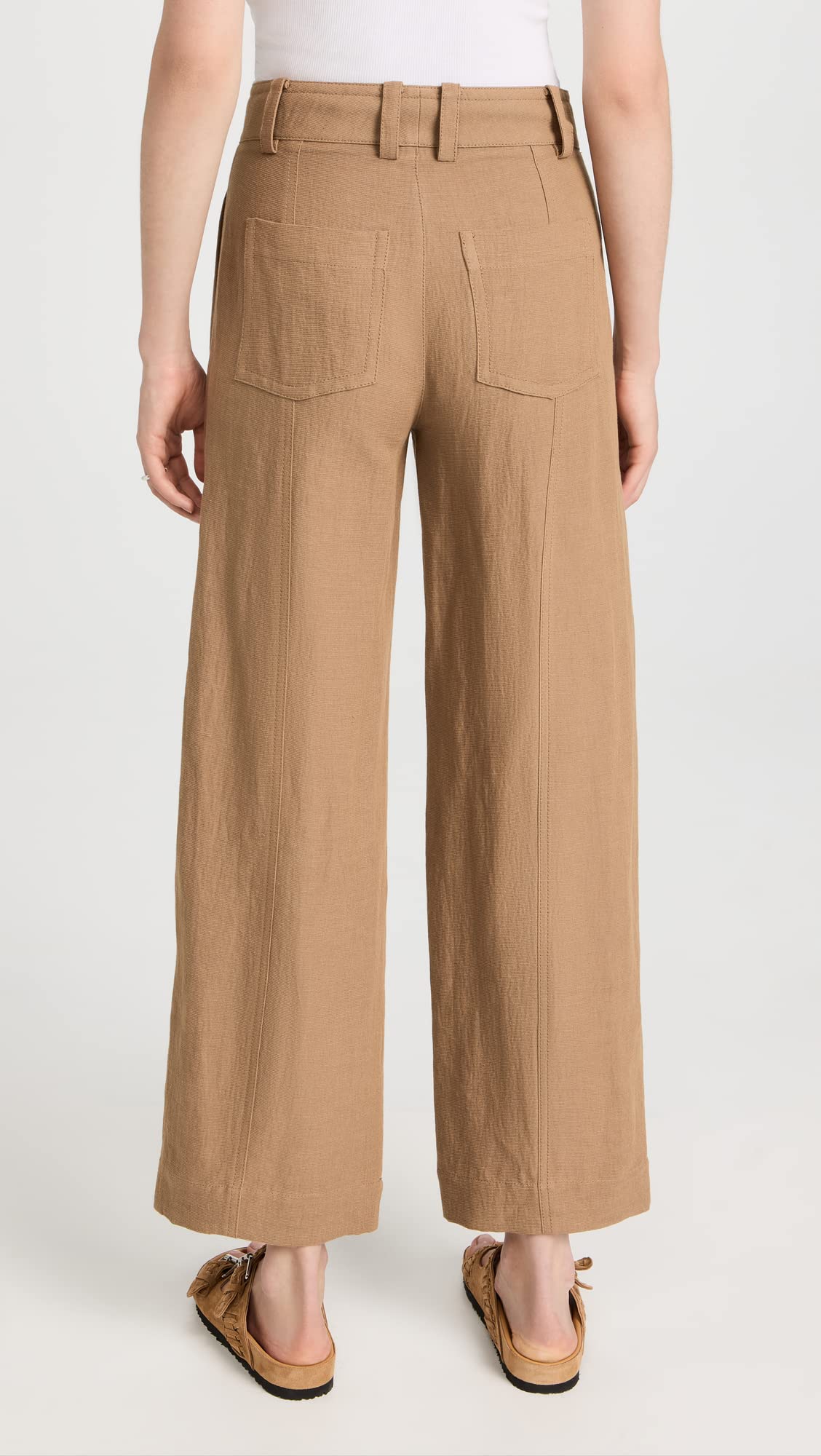 Vince Women's Drop Waist Utility Wide Leg Pants - Comfortable Stretch Fabric for Work, Travel & Casual Wear | Office Pants, Business Casual & Everyday Outfits