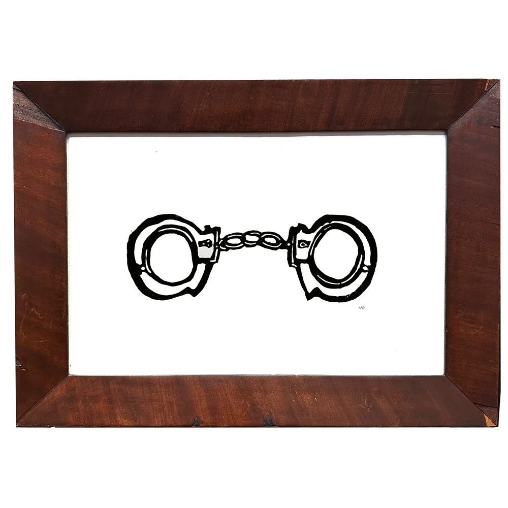 Vintage Antique Handcuffs - Collectible Police Hand Restraints for Home Decor, Halloween Costumes & Historical Reenactments