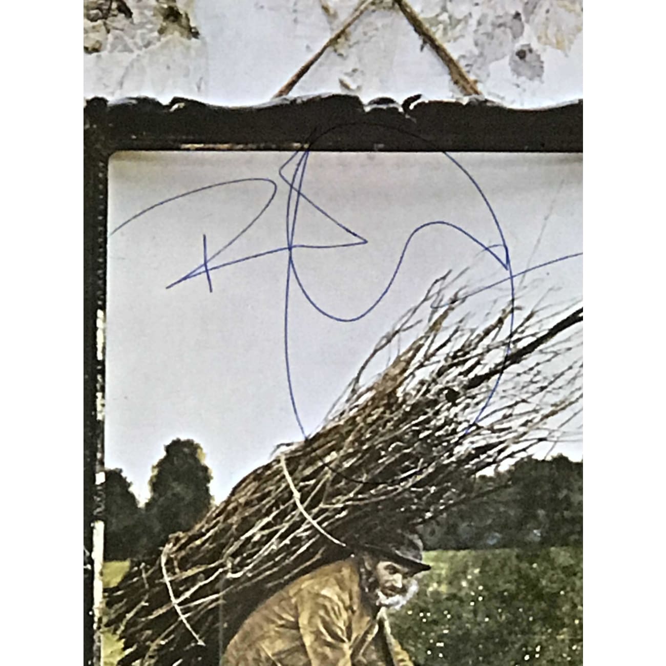 Authentic Led Zeppelin IV Album Signed by Robert Plant with Epperson COA - Rare Collectible Vinyl Record for Music Memorabilia & Rock Fans