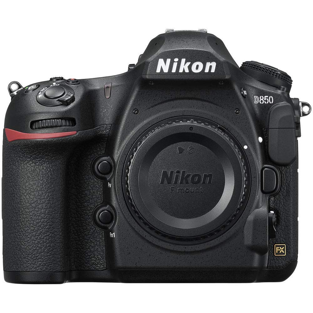 Nikon D850 DSLR Camera Body Only - 45.7MP Full Frame Digital Camera with 64GB Memory Card, EN-EL15 Battery, Corel Photo Software, HDMI Cable, Cleaning Kit & Tripod (Renewed International Model) - Perfect for Professional Photography, Travel & Vlogging
