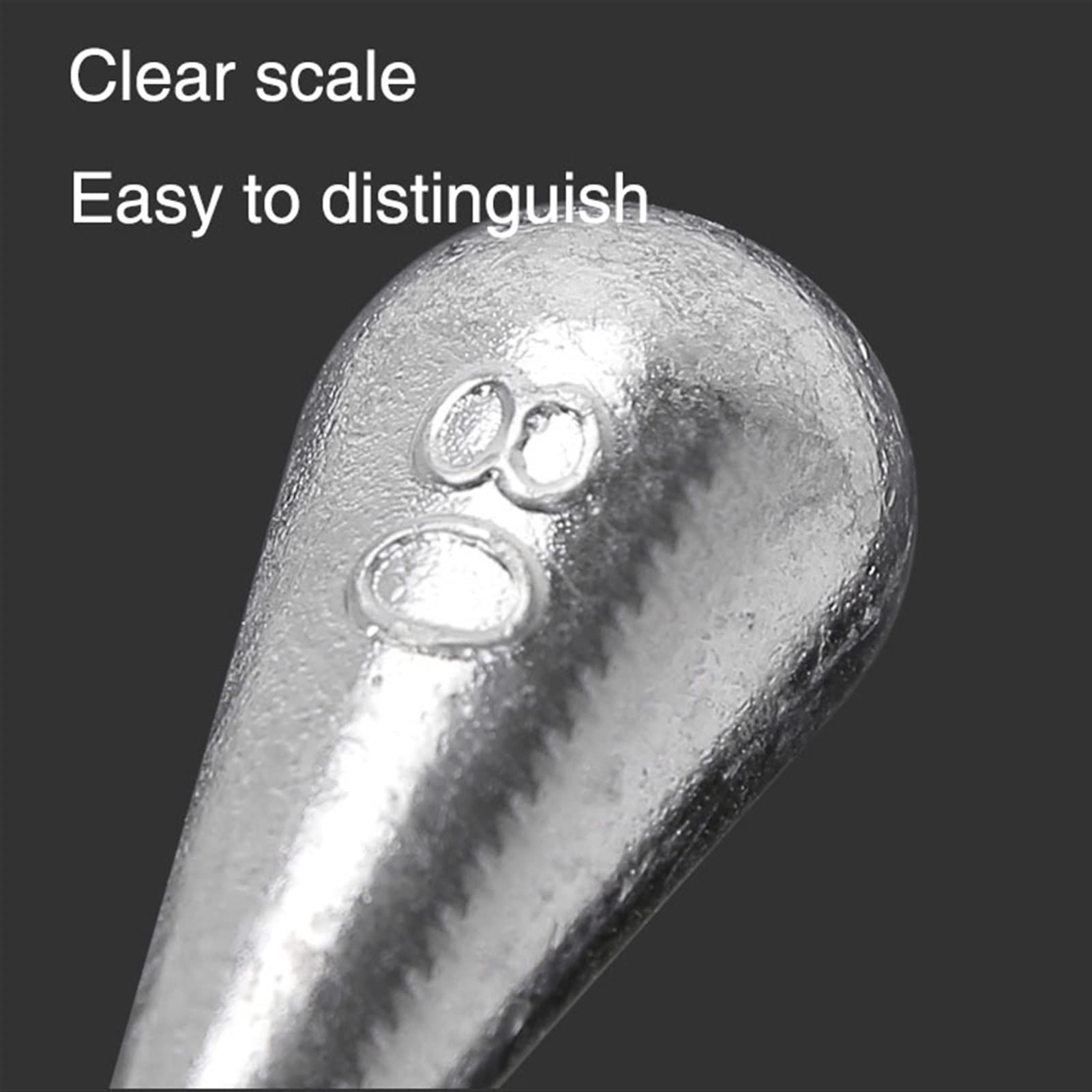 10Pcs 150g Raindrop Lead Fishing Sinkers with Weight Mark & Hanging Ring - Drop-Shot Sinker for Quick Connect Fishing Line & Bait - Perfect for Sea Fishing, Freshwater Angling, and Bass Fishing