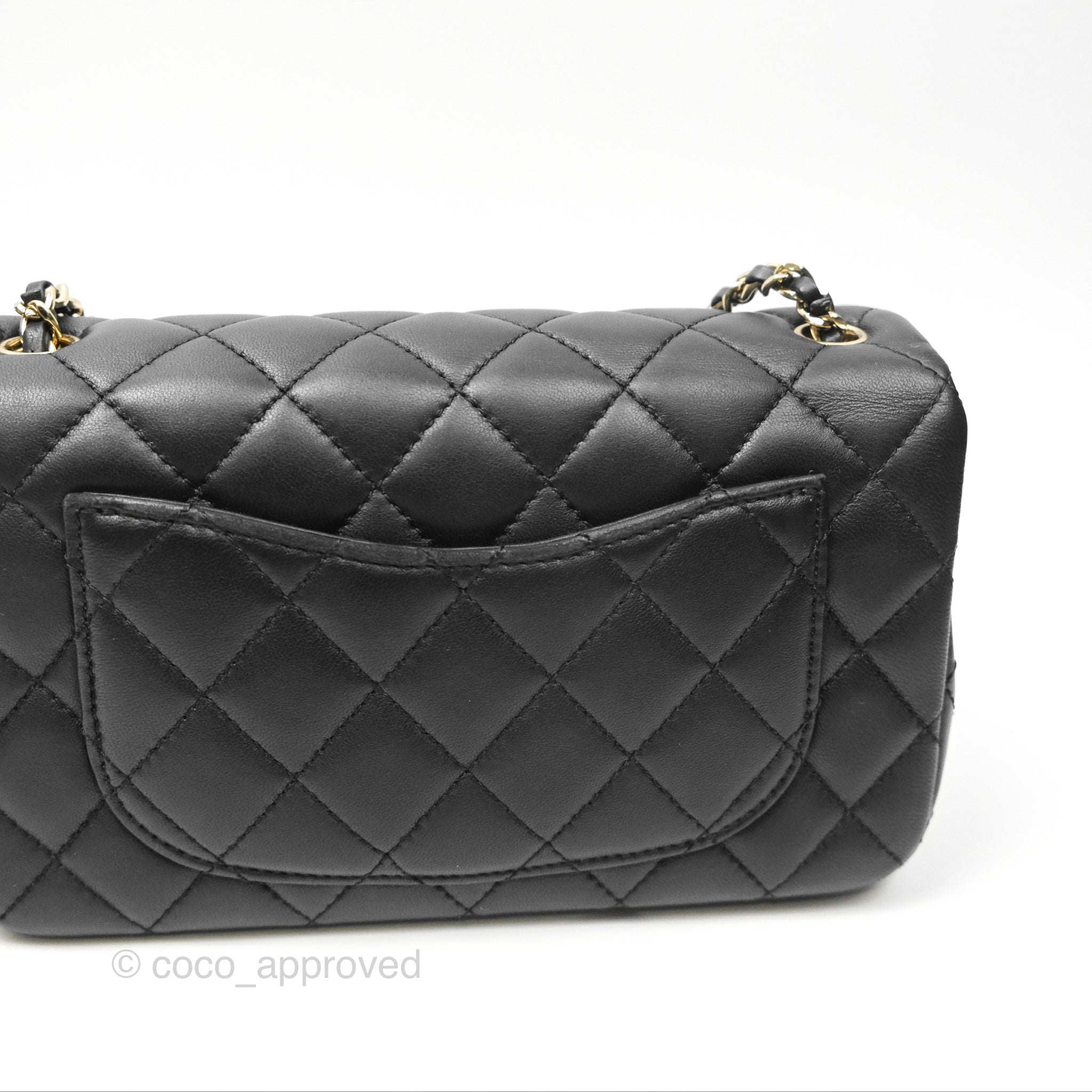 Chanel Ball Crush Mini Rectangular Bag - Black Lambskin Leather with Gold Hardware 23C Collection | Luxury Crossbody Purse for Women, Perfect for Evening Parties & Special Occasions