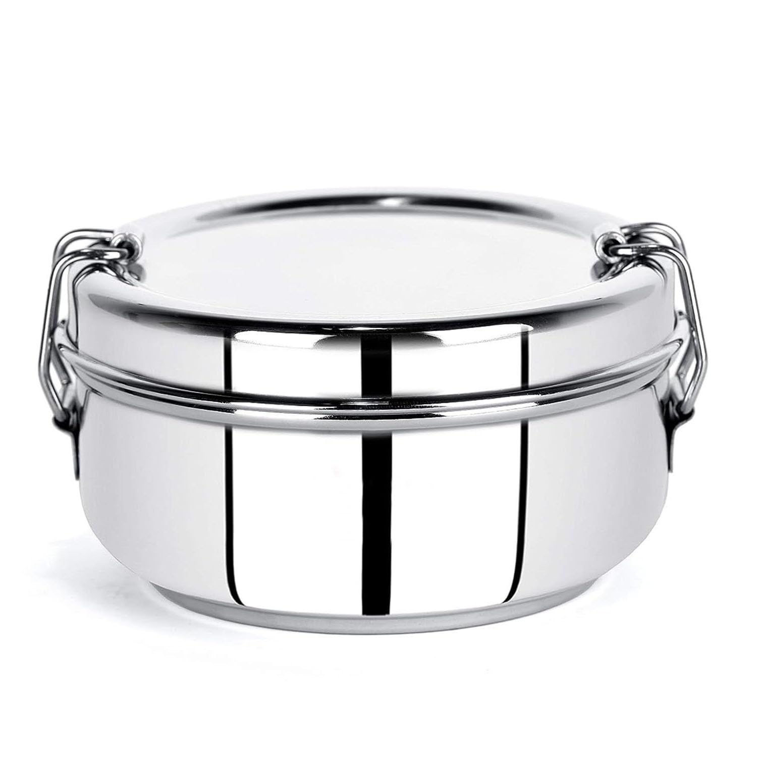 AADHIK 600ml Stainless Steel Lunch Box - 2 Tier Insulated Tiffin Container for School, Office & Travel | BPA-Free, Leak Proof Food Storage | Perfect for Meal Prep, Picnics & Daily Use