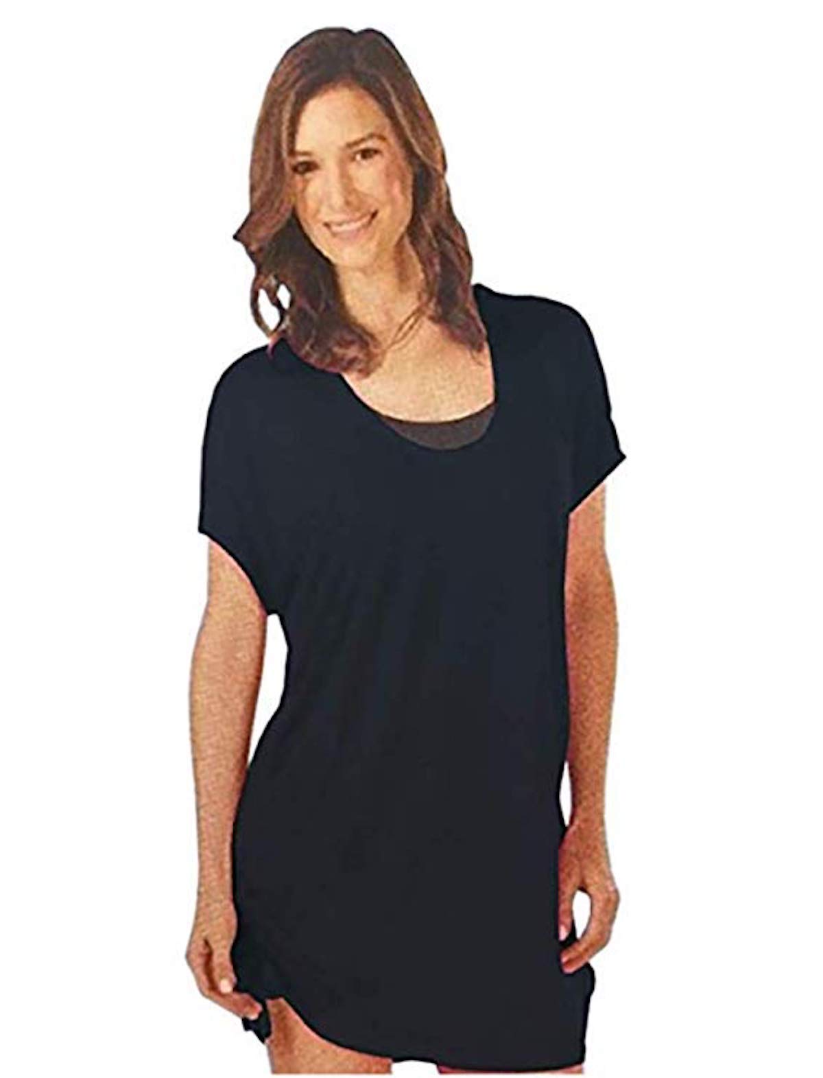Speedo Women's Adjustable Length Hooded Swim Cover Up - Black, Medium - Perfect for Beach, Pool & Vacation Wear