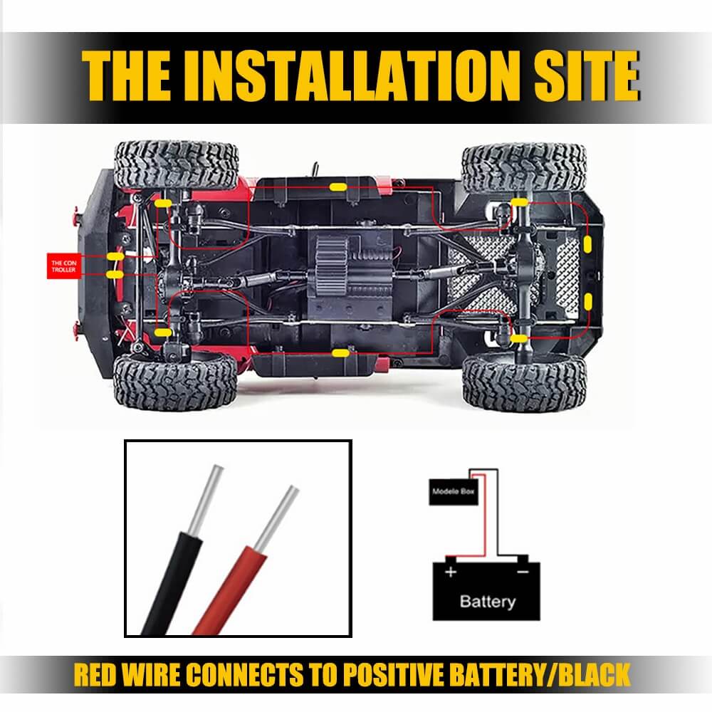 RGB Dreamcolor LED Car Underglow Lights with Music Sync, Bluetooth & APP Remote Control - 9 LEDs Per Light for Custom Car Lighting at Night or Car Shows