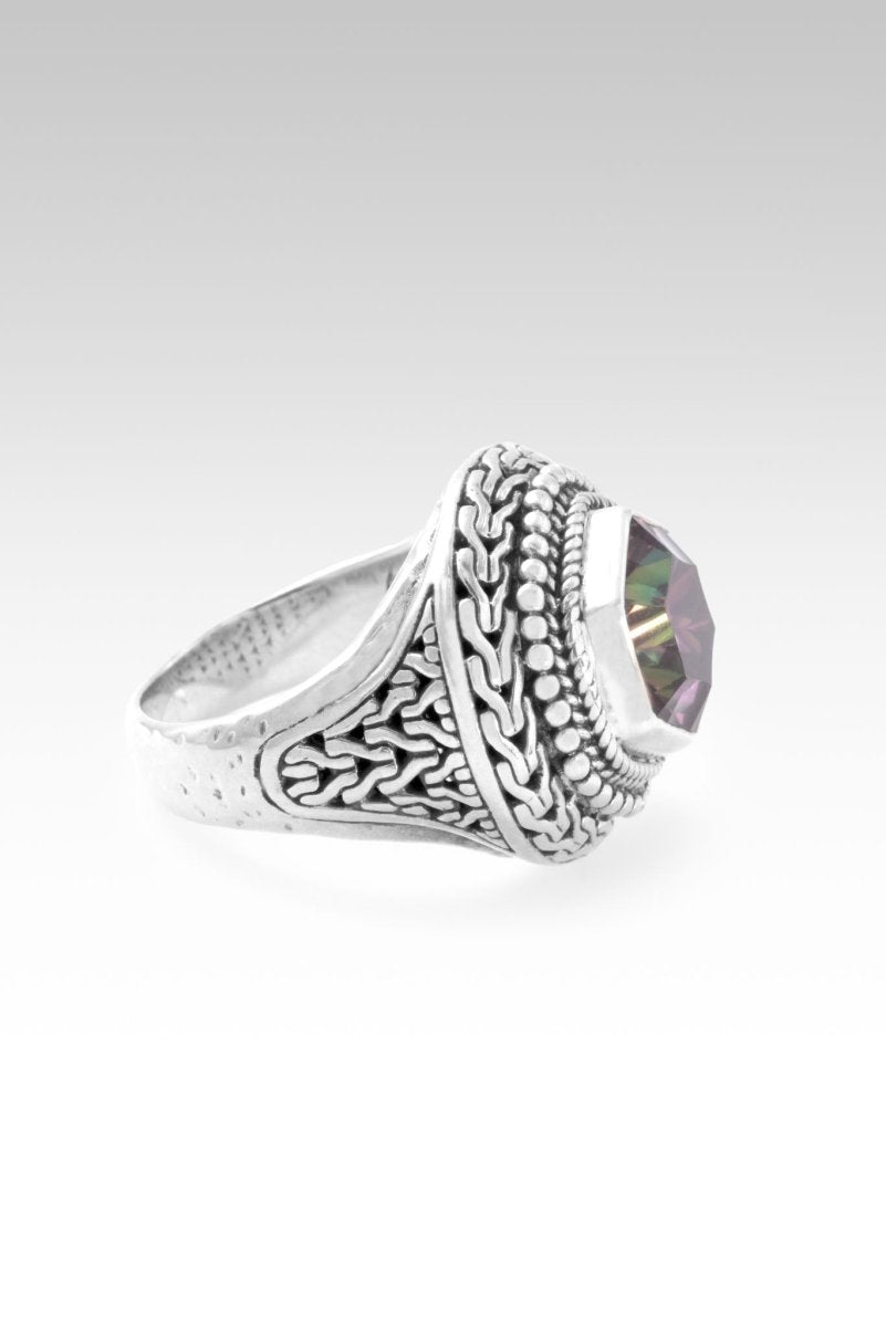 Heavenly Devotion Ring™ - Ultra Berry™ Mystic Quartz Engagement Ring for Women | Perfect for Proposals, Anniversaries & Romantic Gifts