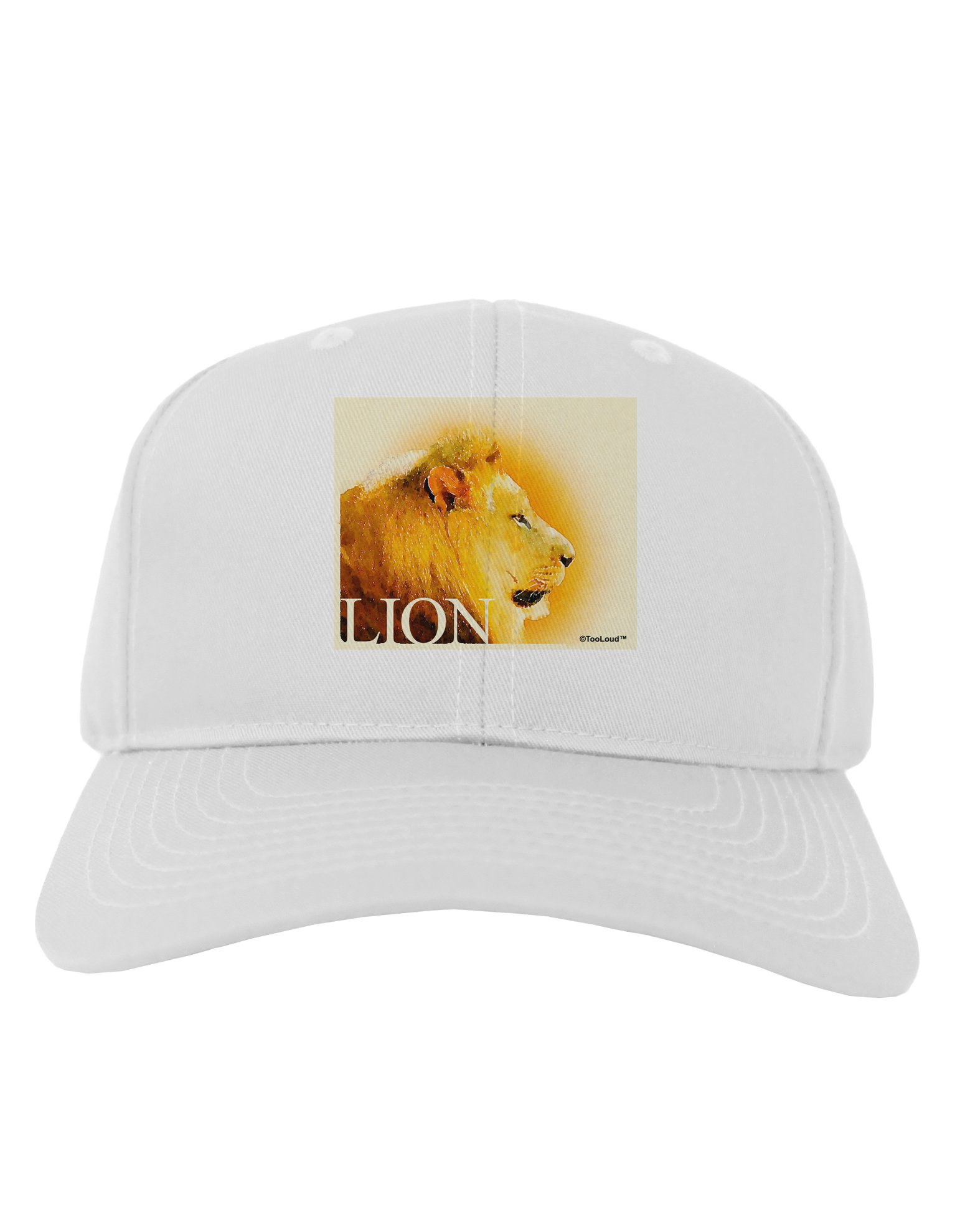 TOOLOUD Lion Watercolor Baseball Cap for Men & Women - Adjustable Dad Hat with 3D Embroidery - Perfect for Outdoor Sports, Hiking, and Casual Wear