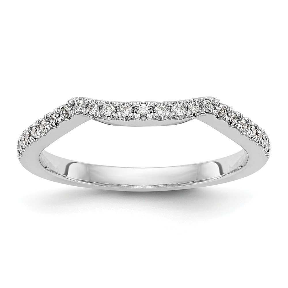 14K White Gold Lab-Grown Diamond Wedding Band Ring for Women - 0.23 Carat Total Weight, Elegant Engagement Ring, Perfect for Proposals, Anniversaries & Bridal Jewelry
