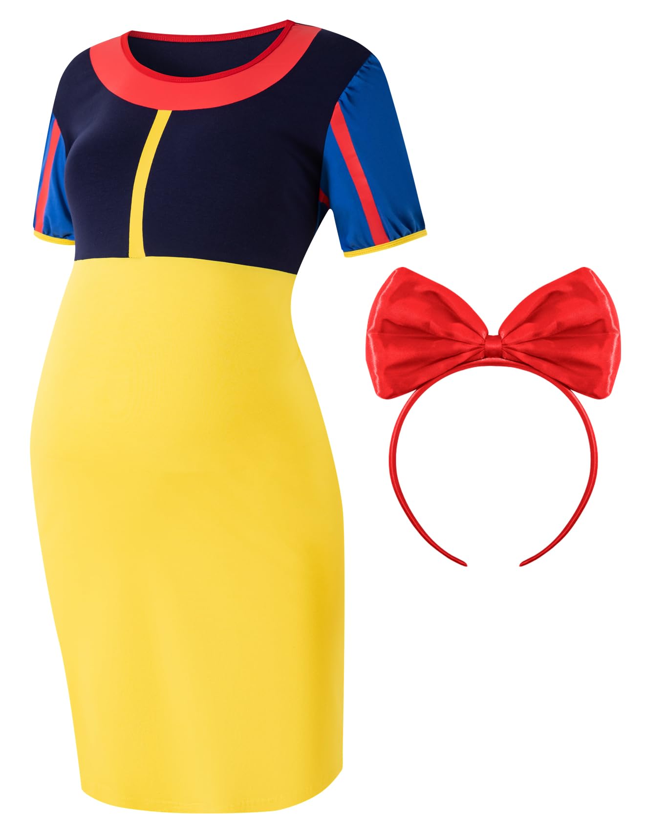Big Sister Halloween Maternity Costume - Women's Mini Dress for Pregnancy Announcement & Baby Shower - Perfect for Gender Reveal Parties & Maternity Photos