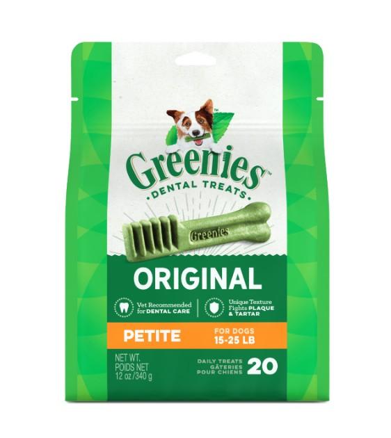 Greenies Original Dental Dog Chews - Natural Teeth Cleaning Treats for Small, Medium & Large Dogs - Freshens Breath & Reduces Tartar - Perfect for Daily Oral Care & Training Rewards