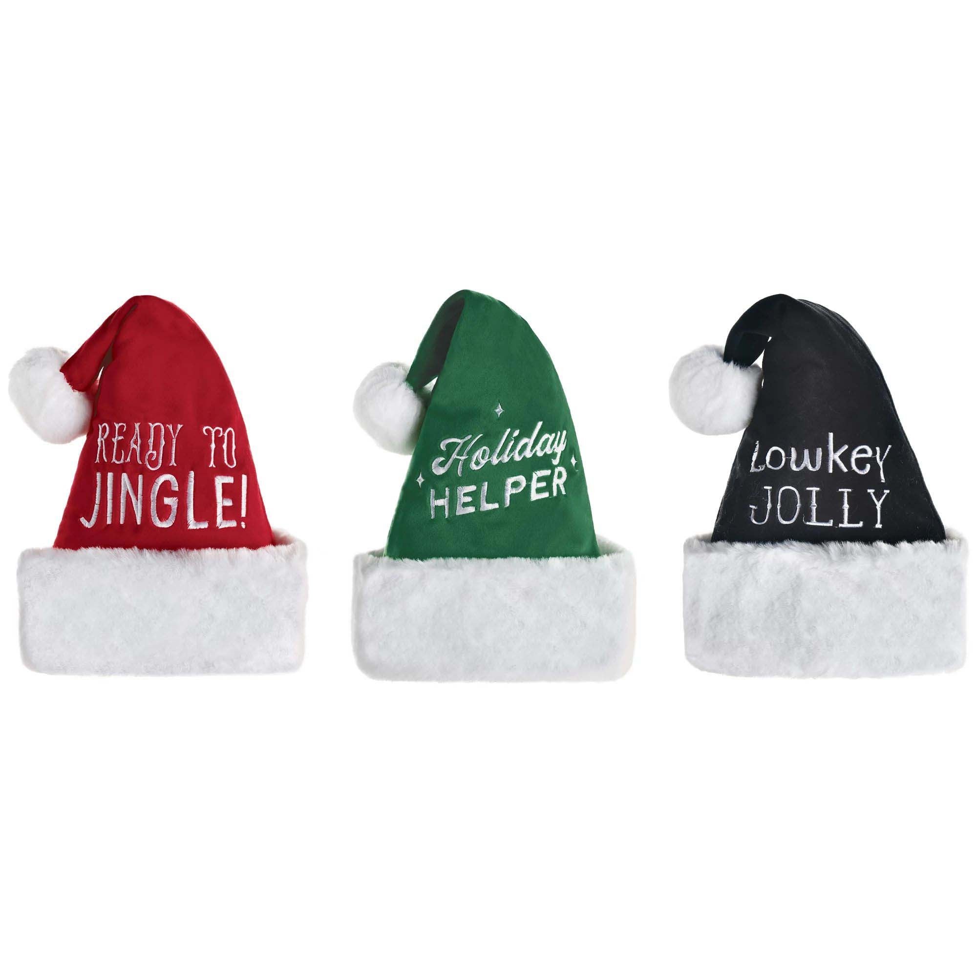 Festive Adjustable Santa Hat - Soft & Comfortable Christmas Costume Accessory for Holiday Parties, Family Gatherings & Christmas Photos