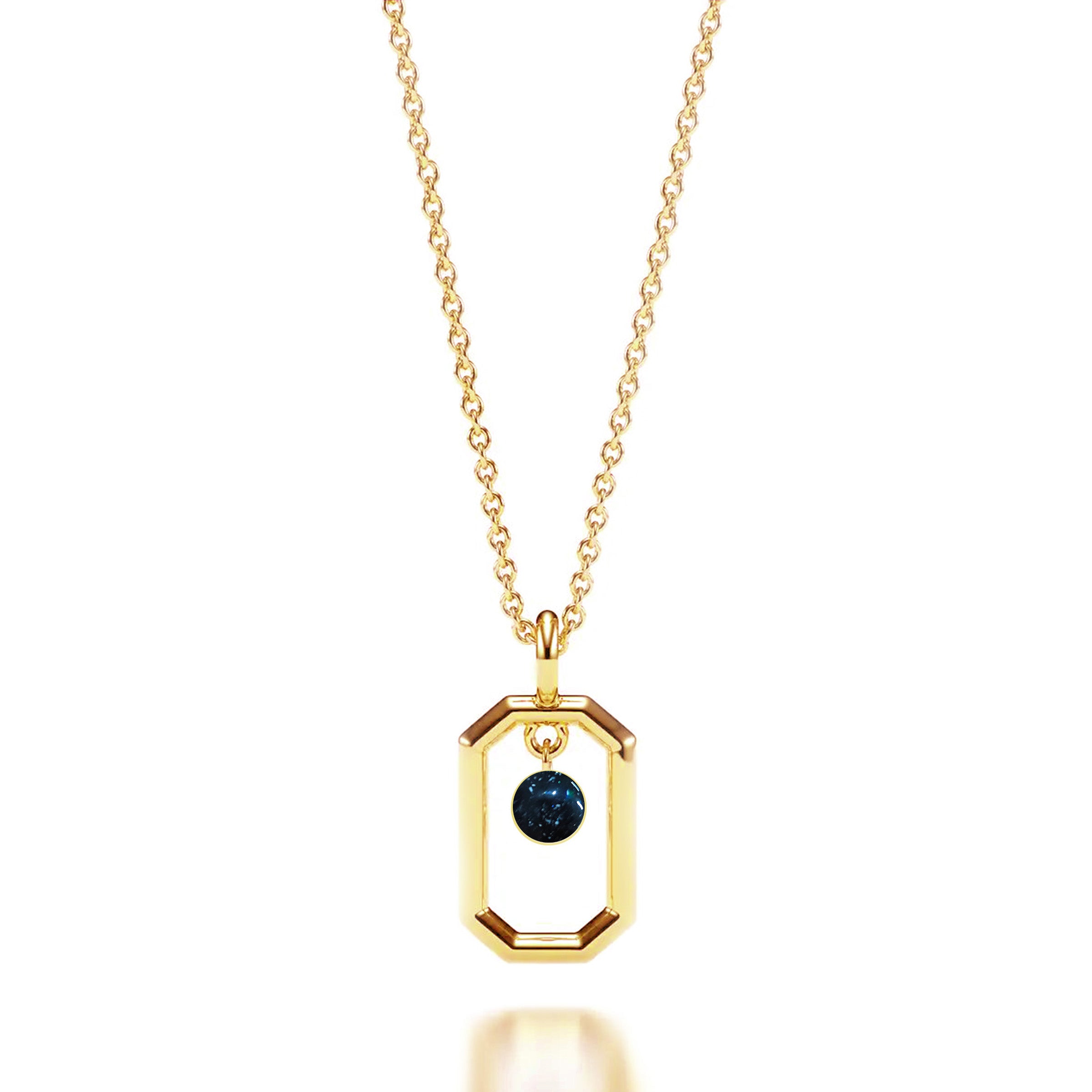 Life Line Memorial Ashes Necklace - Keepsake Jewelry for Loved Ones | Perfect for Cremation Remembrance & Grieving Comfort