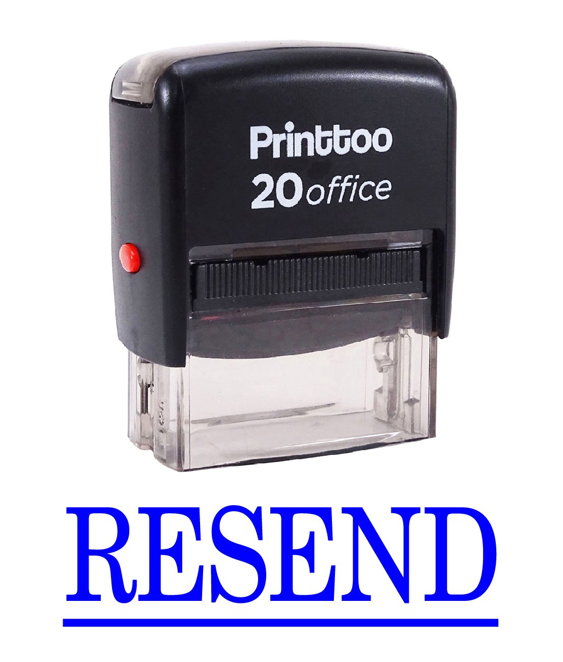 Custom Self Inking Rubber Stamp - Personalized Office Stationery with Blue Ink | Perfect for Business Documents, Envelopes, and Paperwork (Printtoo RESEND)