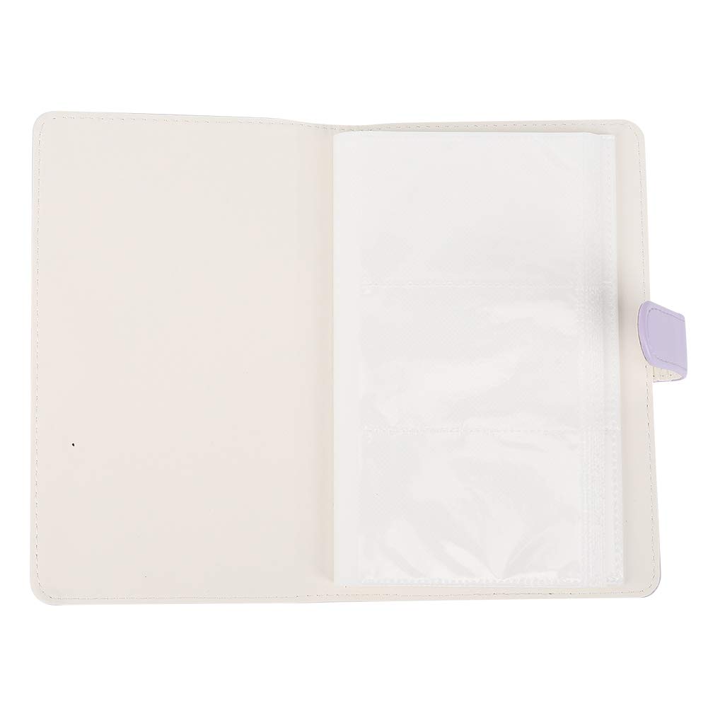 3in1 PU Leather Photo Album with 96 Pockets - Compatible with Mini11/8/9/7s/25/70/90 Camera - Perfect for Storing Photos, Movie Tickets, Bank Cards & Collectibles (Purple) | Great for Travel Memories, Gift Giving & Home Organization