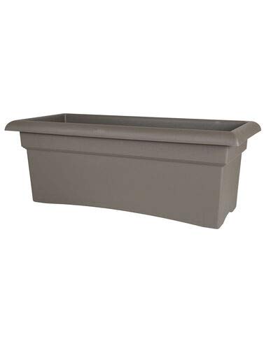 Bloem Veranda Deck Box Planter - 24 Inch Outdoor Storage Container with Drainage Holes, Waterproof & UV Resistant for Patio, Garden, Deck, or Balcony - Perfect for Storing Cushions, Toys, and Gardening Tools