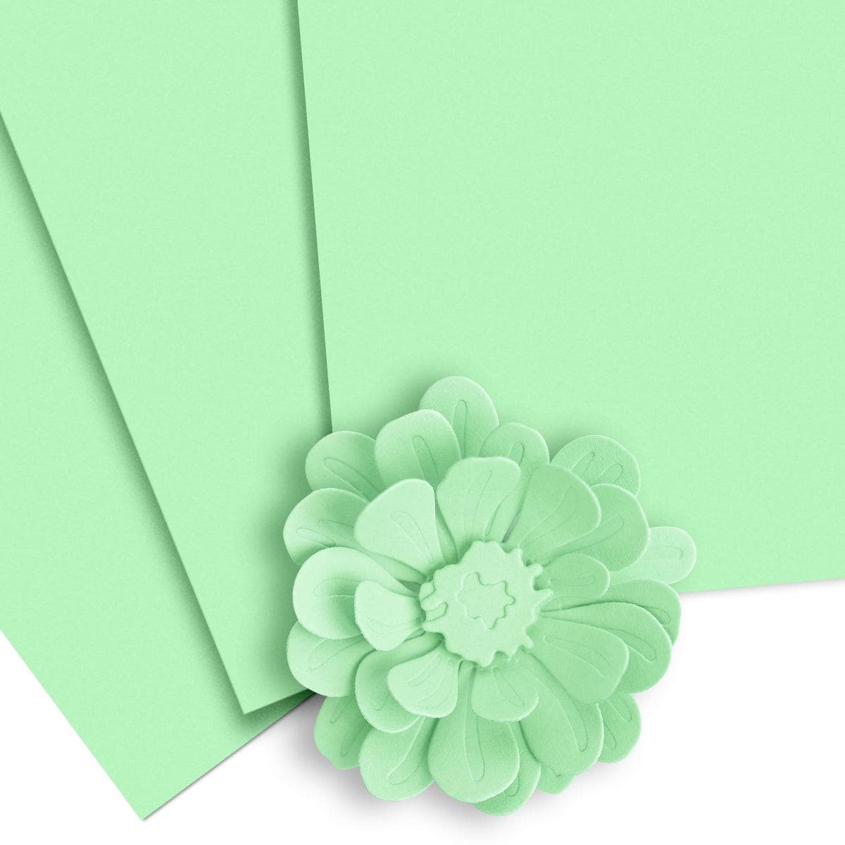 Premium Mint Green Cardstock Paper - 10 Sheets Set for Scrapbooking, Card Making & DIY Crafts - Perfect for Greeting Cards, Invitations & Home Decor Projects