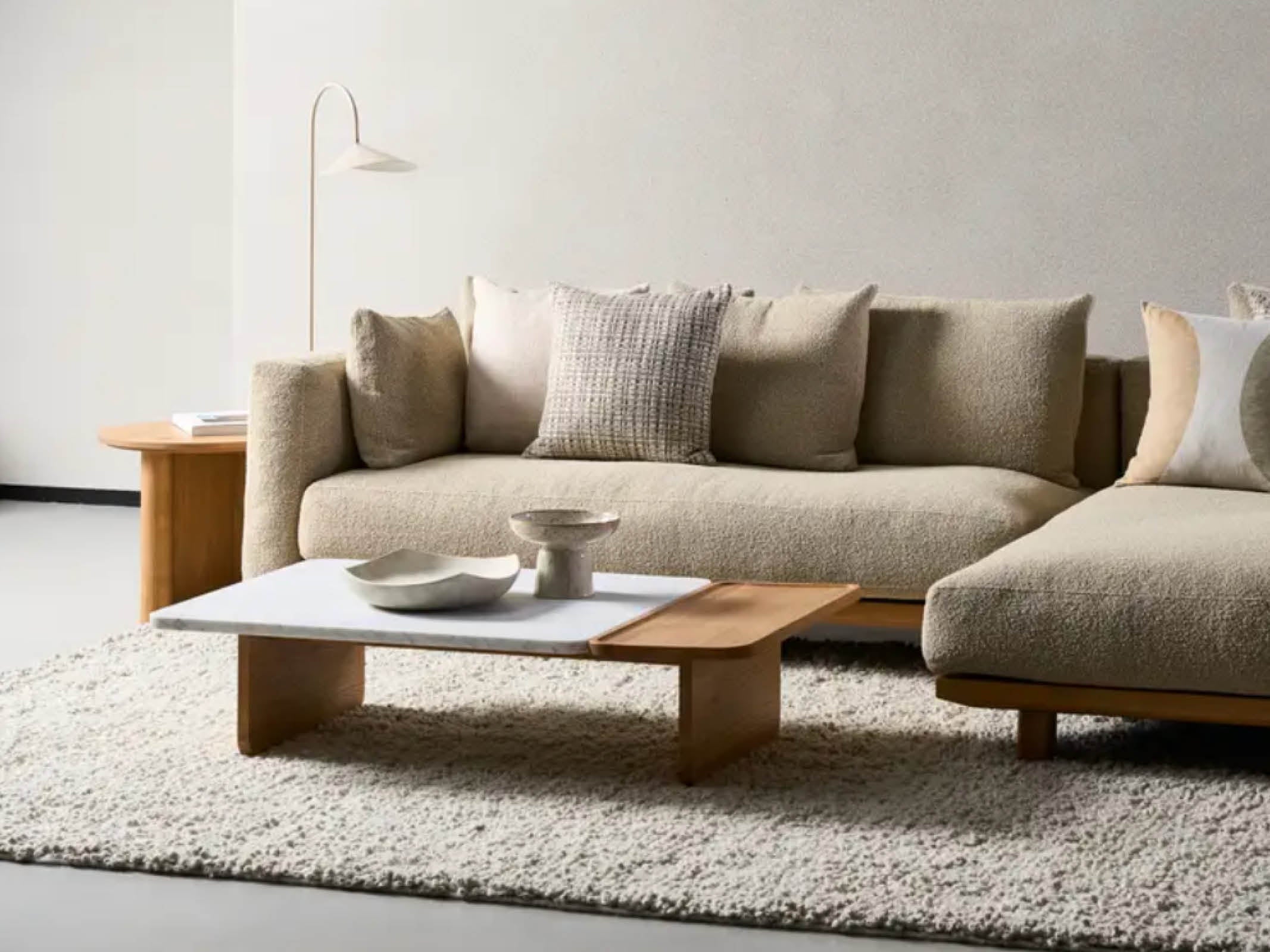 Modern Duo Coffee Table Set - 2-Piece Nesting Tables for Living Room, Sofa & Bedroom - Stylish & Space-Saving Furniture for Small Spaces