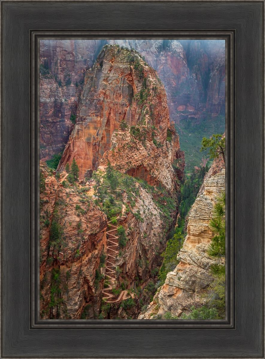 Angels Landing by Julie Kerr - Stunning Landscape Art Print for Home & Office Decor | Perfect for Living Rooms, Bedrooms, and Gifts