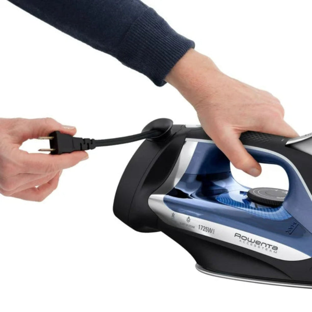 ROWENTA DW2464U1 Steam Iron with Retractable Cord - Blemished Packaging (Full Warranty) | Perfect for Home & Travel Ironing Needs