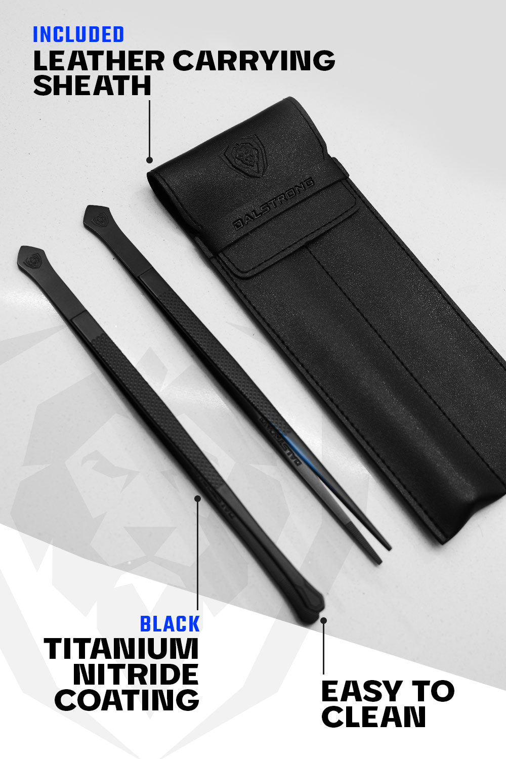 Professional 2-Piece Plating Tweezer Set - 10.5